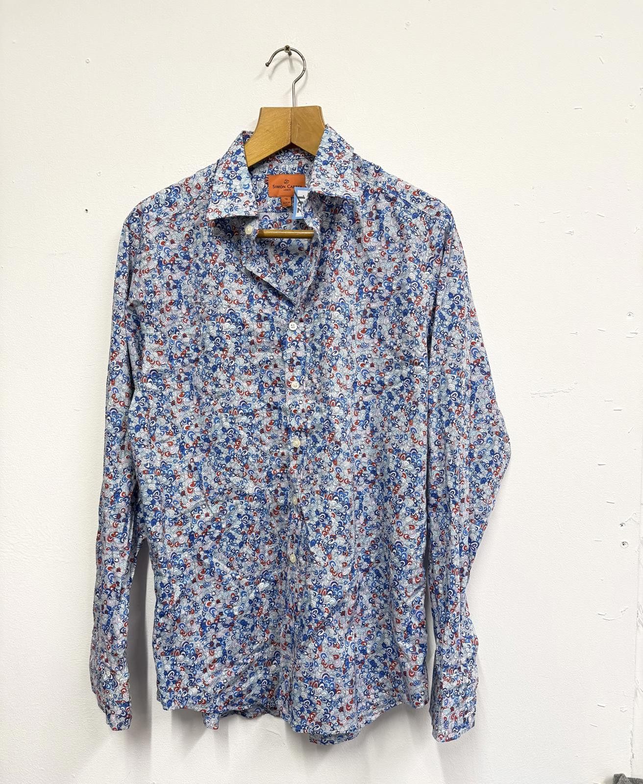 Robert Graham Simon Carter Men's Long Sleeve Floral Print Button-Up Shirt Size US M / EU 48-50 / 2 - 1 Thumbnail