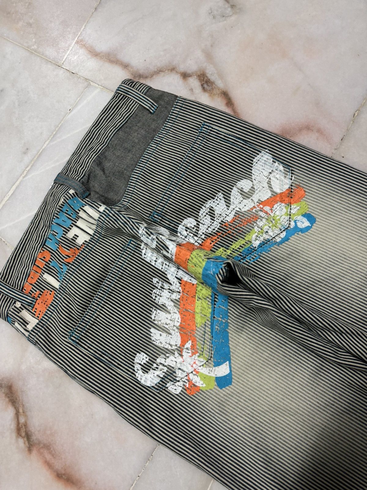 Hysteric Glamour 💥Insane 90s Clone Devgru Mudwash Faded Hickory Surf Jean Size US 32 / EU 48 - 22 Thumbnail