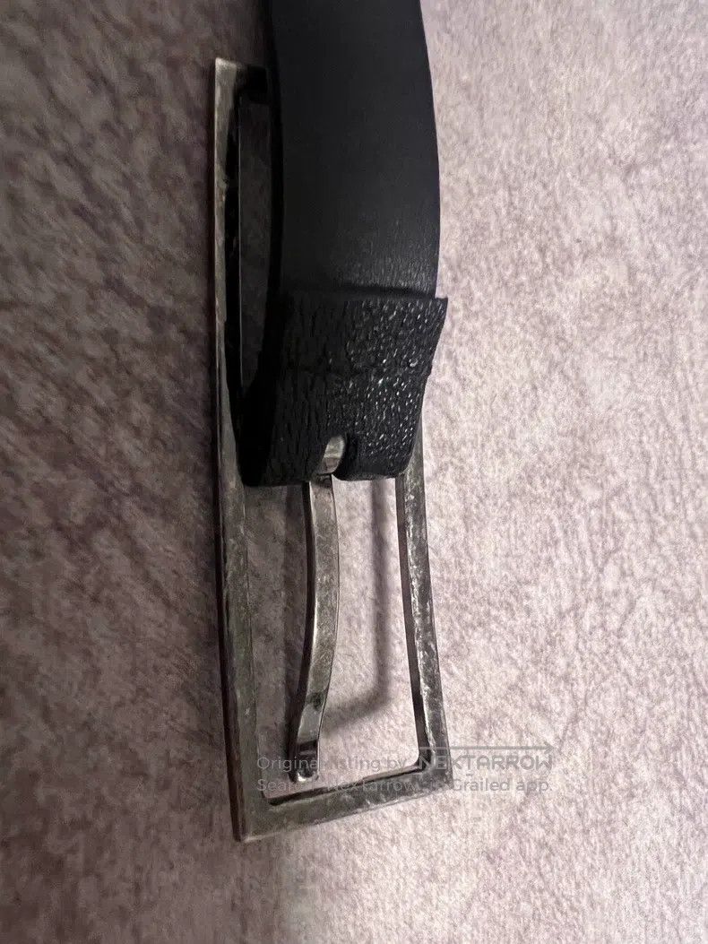 Saint Laurent Paris Saint Laurent Paris size 80 Square buckle black belt with Size ONE SIZE - 2 Thumbnail