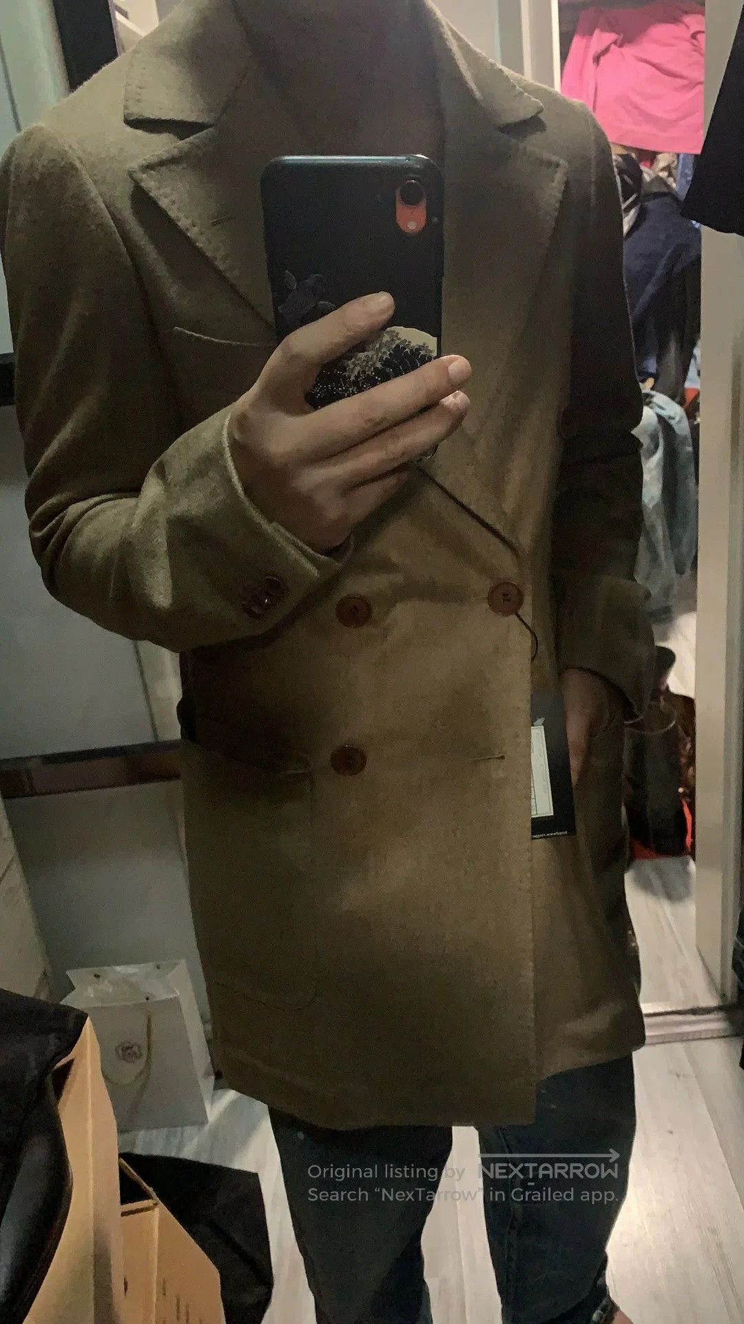 Ring Jacket brand new double-breasted jacket in brown. Size US L / EU 52-54 / 3 - 1 Thumbnail