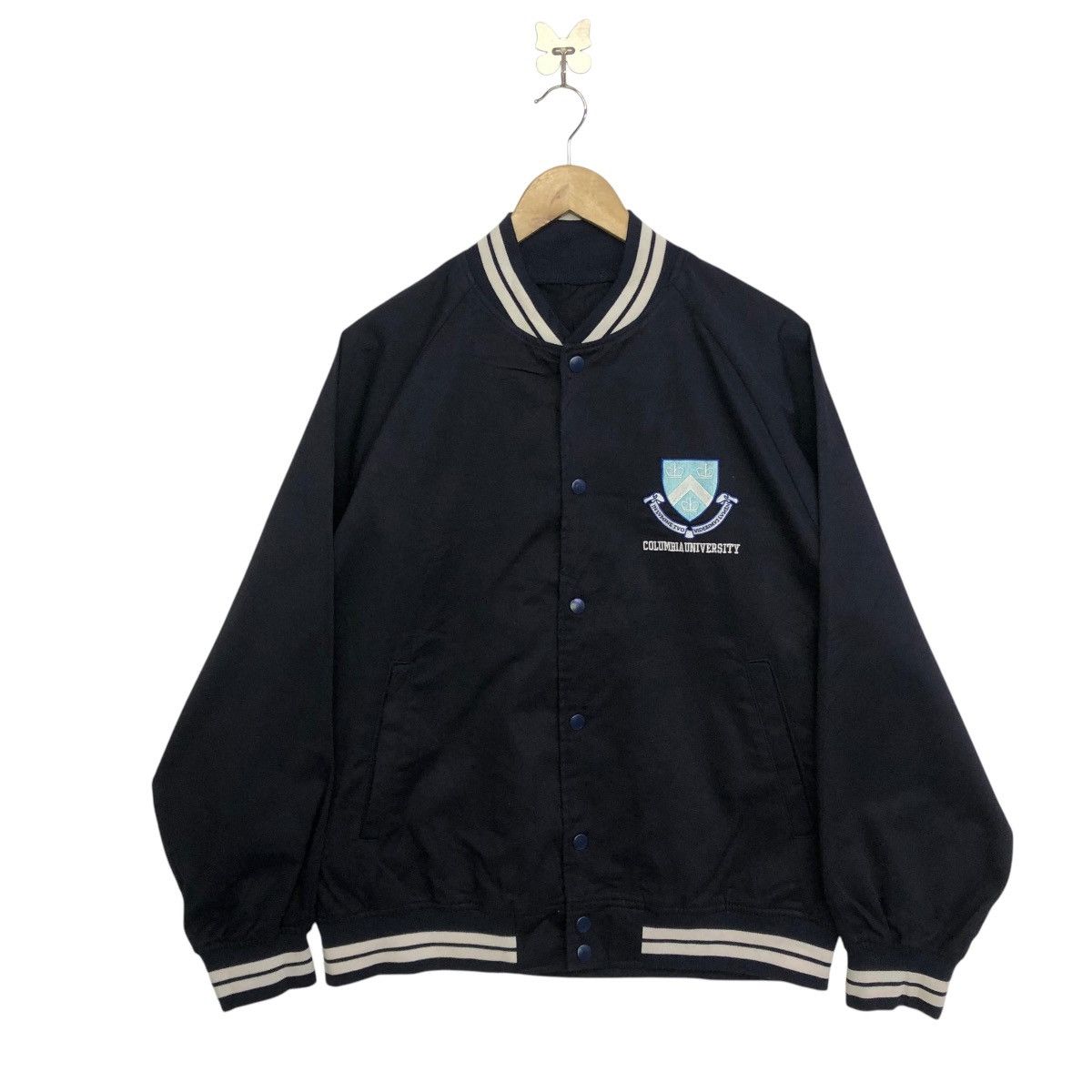 GU *GU xCOLUMBIA UNIVERSITY spellout embroidery varsity jacket Size US M / EU 48-50 / 2 - 6 Thumbnail