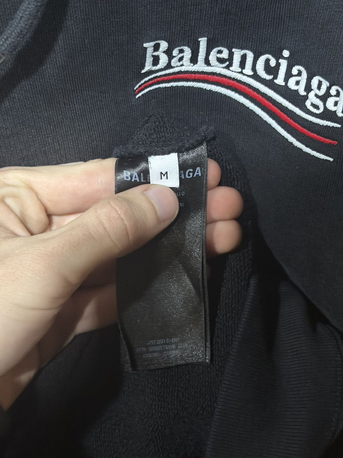 Balenciaga balenciaga campaign embroidered logo hoodie Size US L / EU 52-54 / 3 - 6 Thumbnail
