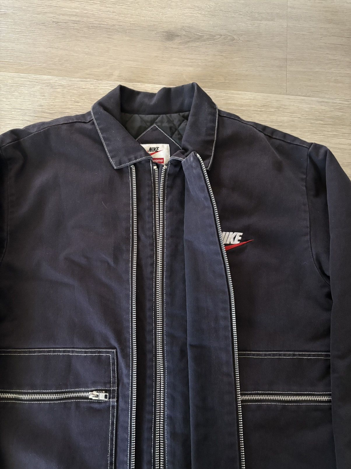 Supreme Supreme x Nike Double Zip Quilted Work Jacket FW18 Size US M / EU 48-50 / 2 - 5 Thumbnail