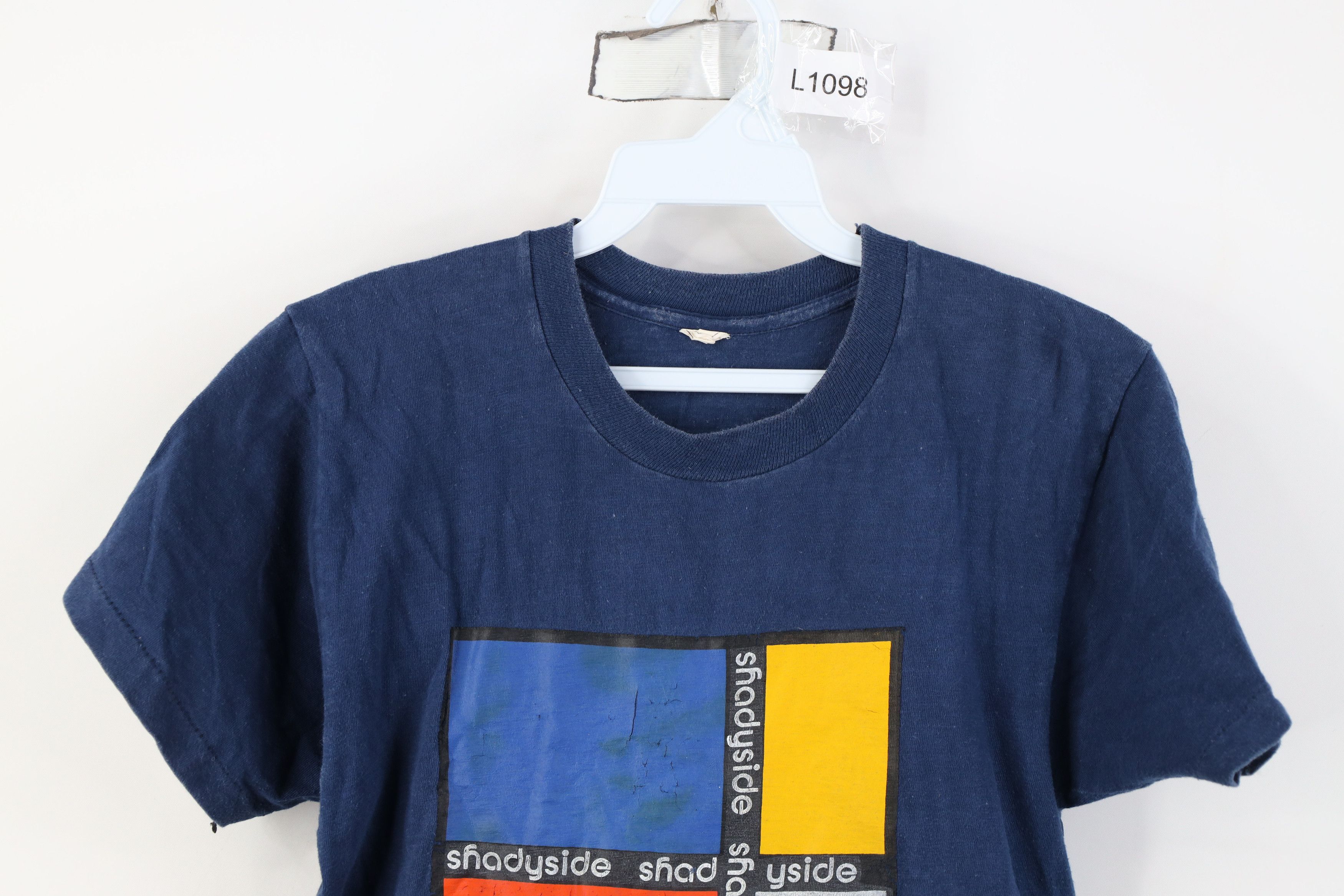 Vintage Vintage 70s Streetwear Shadyside Ohio Art T-Shirt USA Size M / US 6-8 / IT 42-44 - 2 Thumbnail