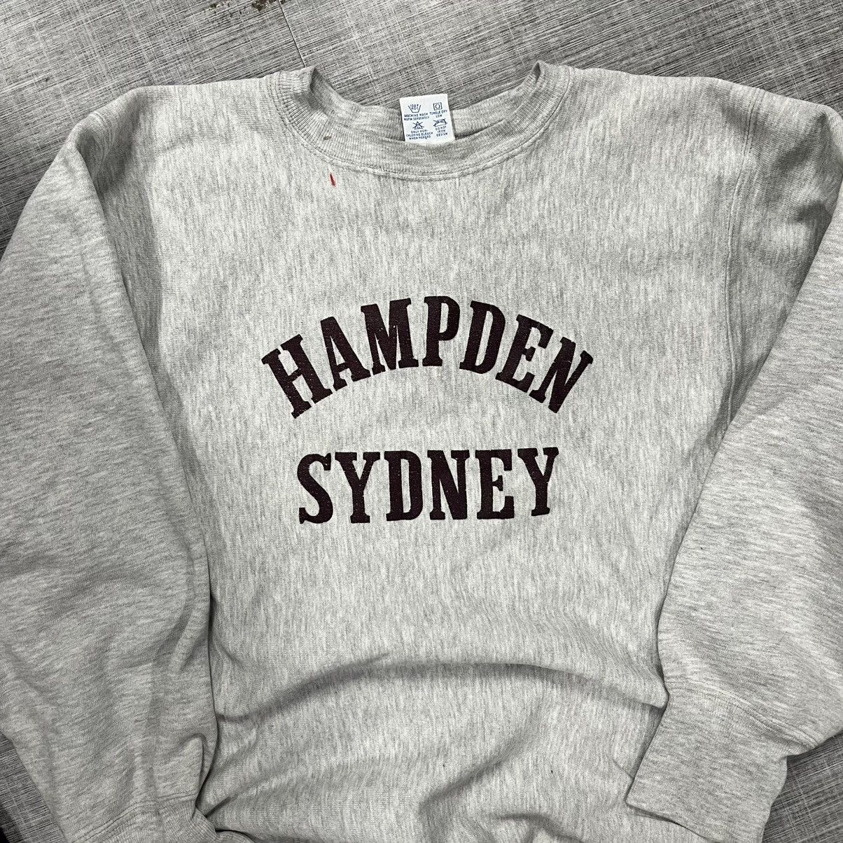Champion × Vintage VTG 90s Hampden Sydney College Champion Reverse Weave Size US XL / EU 56 / 4 - 2 Thumbnail