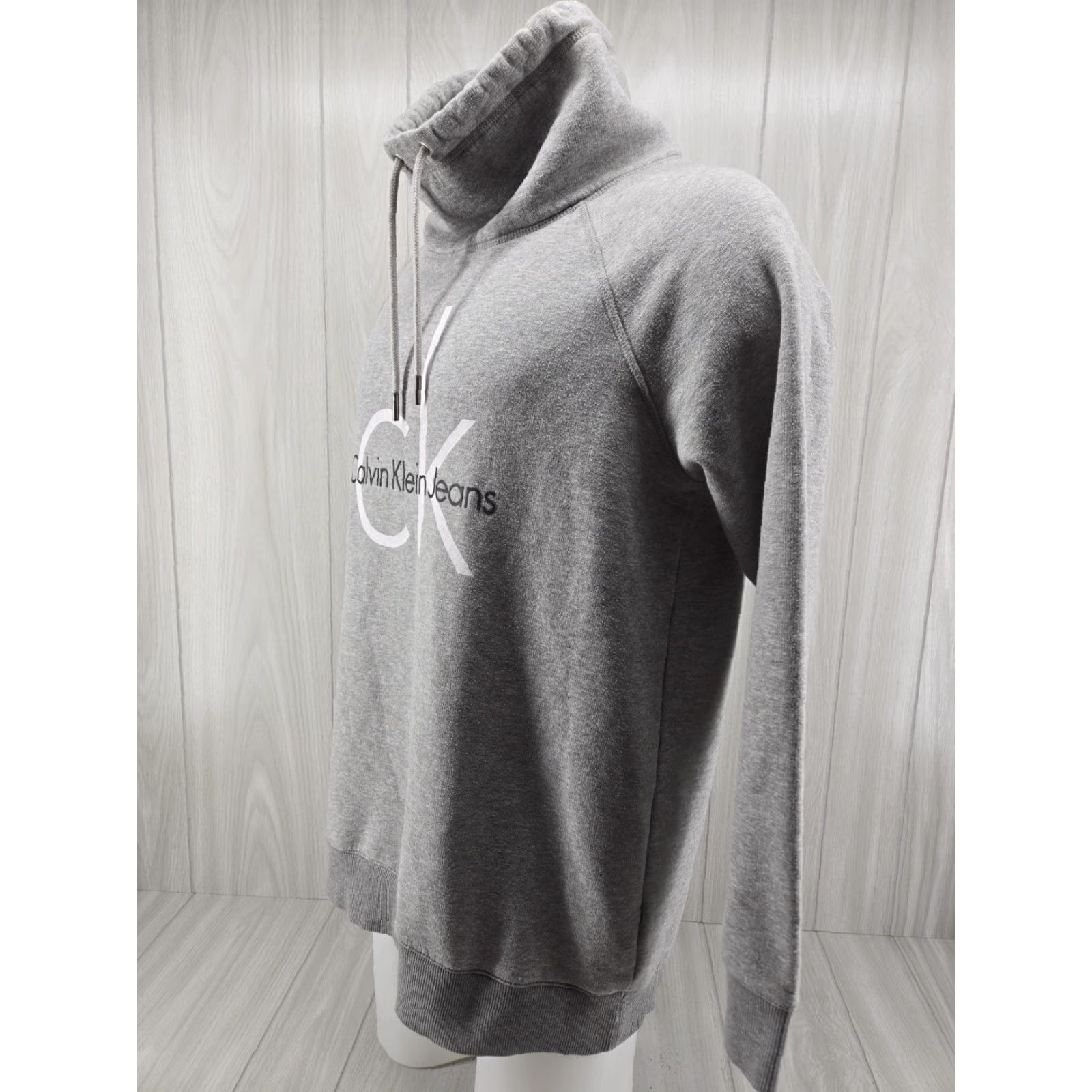 Calvin Klein Calvin Klein Sweatshirt Cowlneck Gray Size L Women's Pullover Activewear Decade Logo Plain Solid Knit Size L / US 10 / IT 46 - 3 Thumbnail