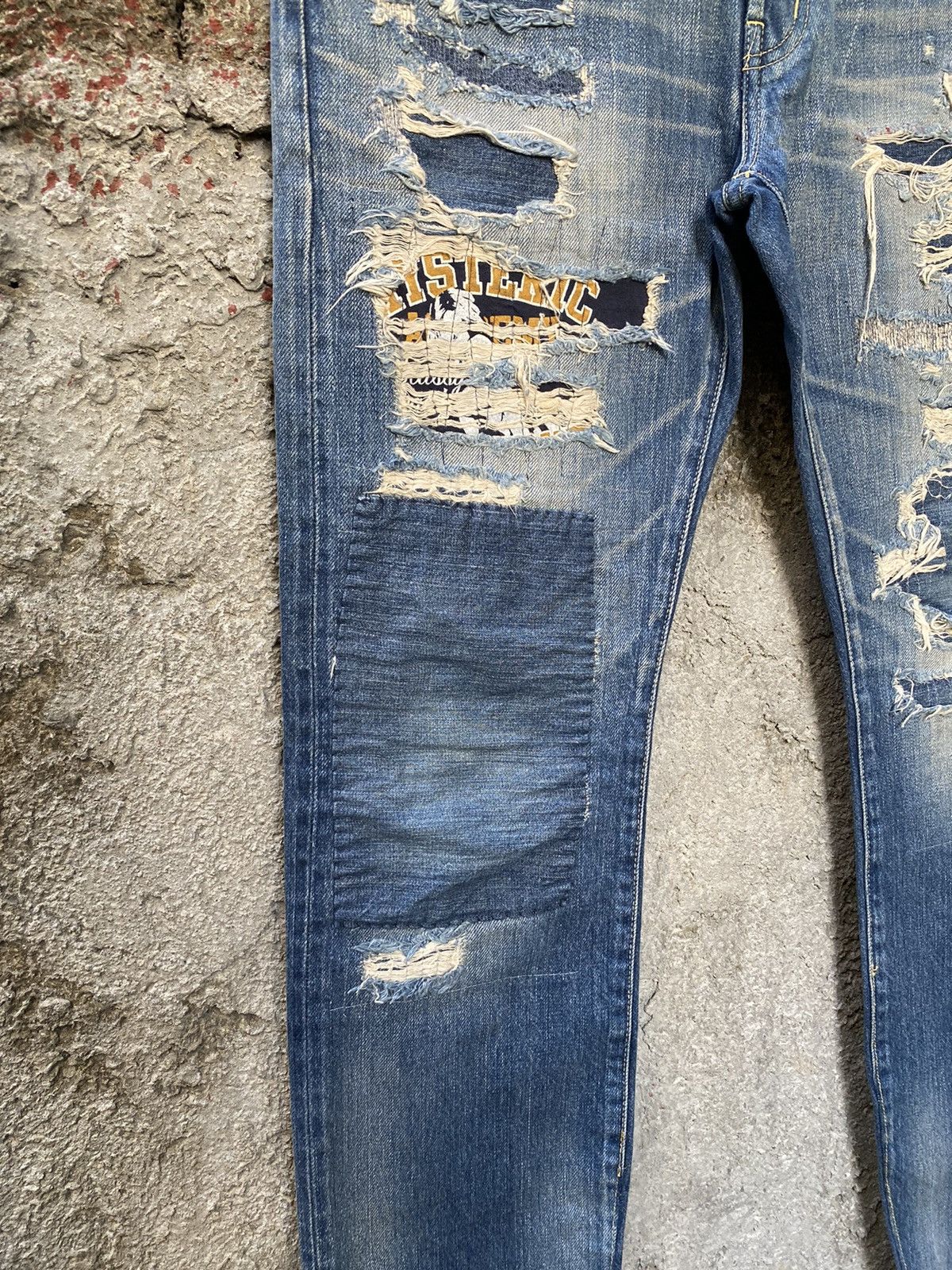 Hysteric Glamour Ripped Selvedge Jeans Size US 30 / EU 46 - 4 Thumbnail