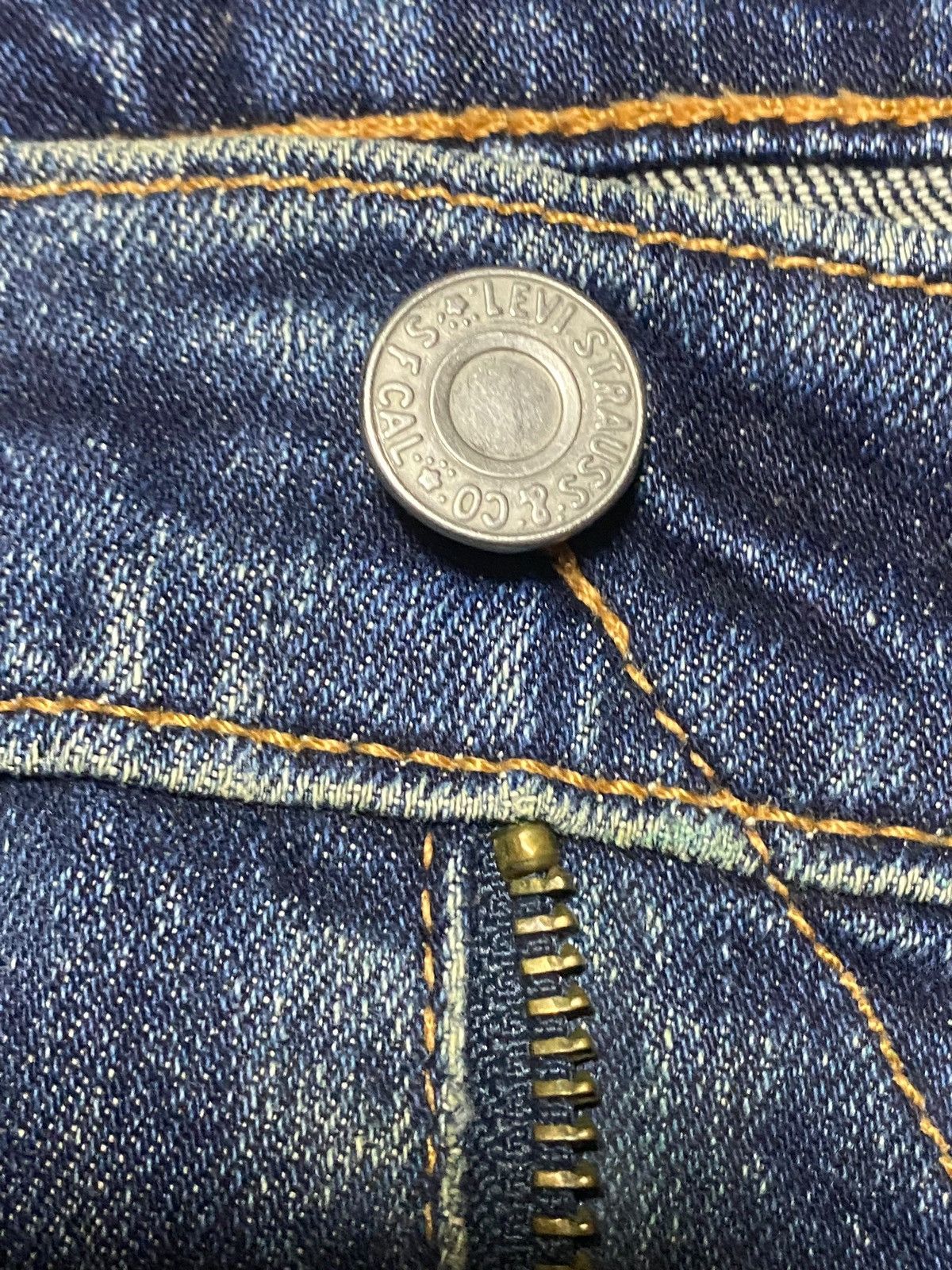 Levi's Vintage Clothing Levis 502 Y2K Big E Blue Wash Distressed Slim Fit Jeans Size US 31 - 9 Thumbnail