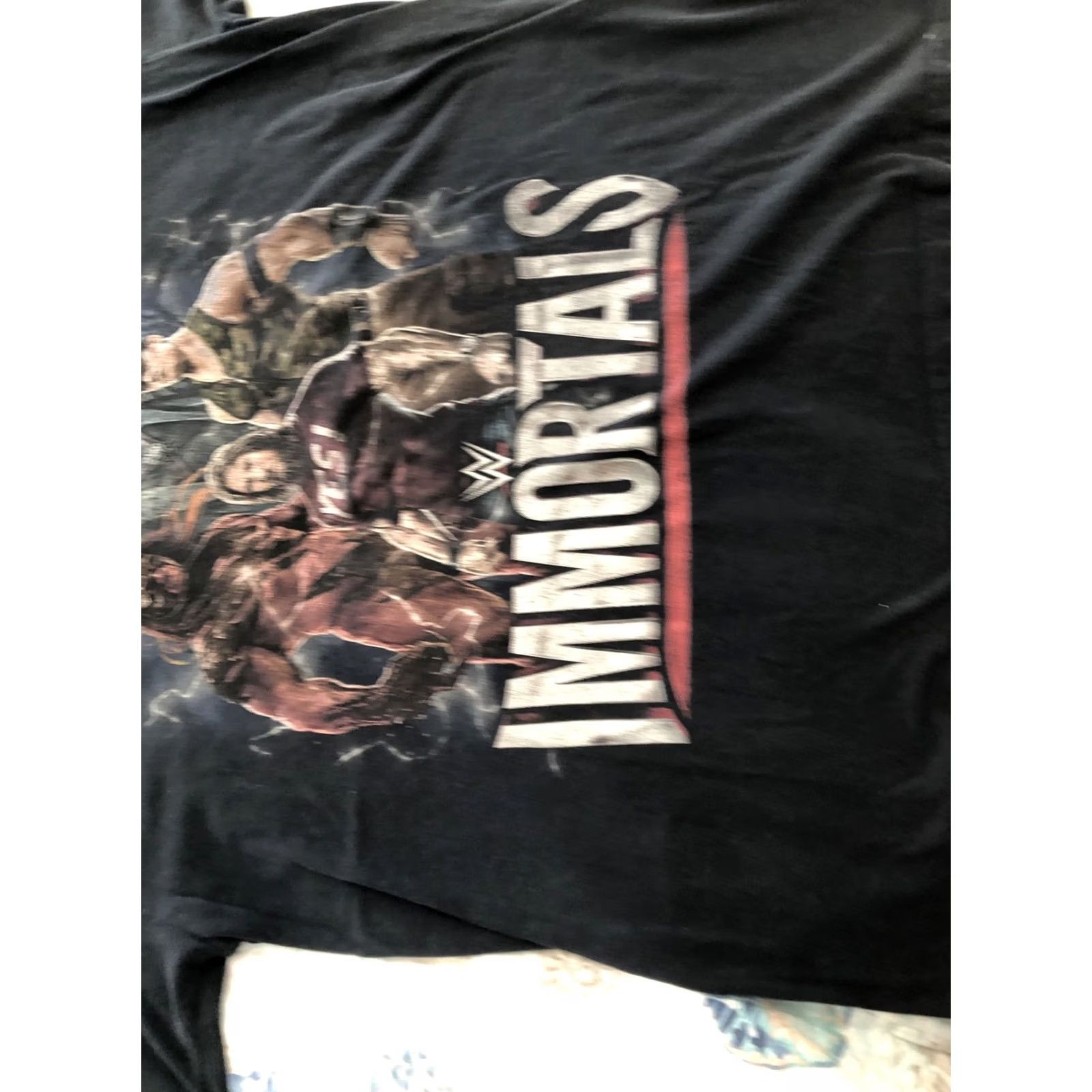 Etro LARGE WWE Immortals Cena Kane Undertaker T-shirt Punk Rock Retro WWF Short Sleeve Black 100% Cotton Men Graphic Tee Size US L / EU 52-54 / 3 - 3 Thumbnail