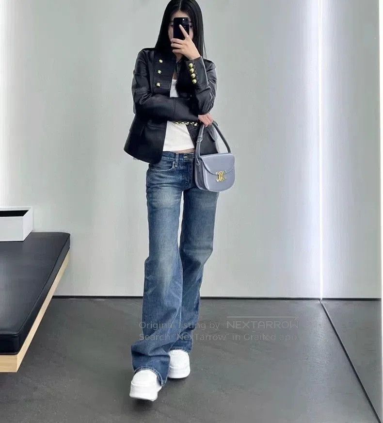 Celine Celine Washed Low-Rise Flare Jeans - dmc. Size US 26 / EU 42 - 9 Thumbnail