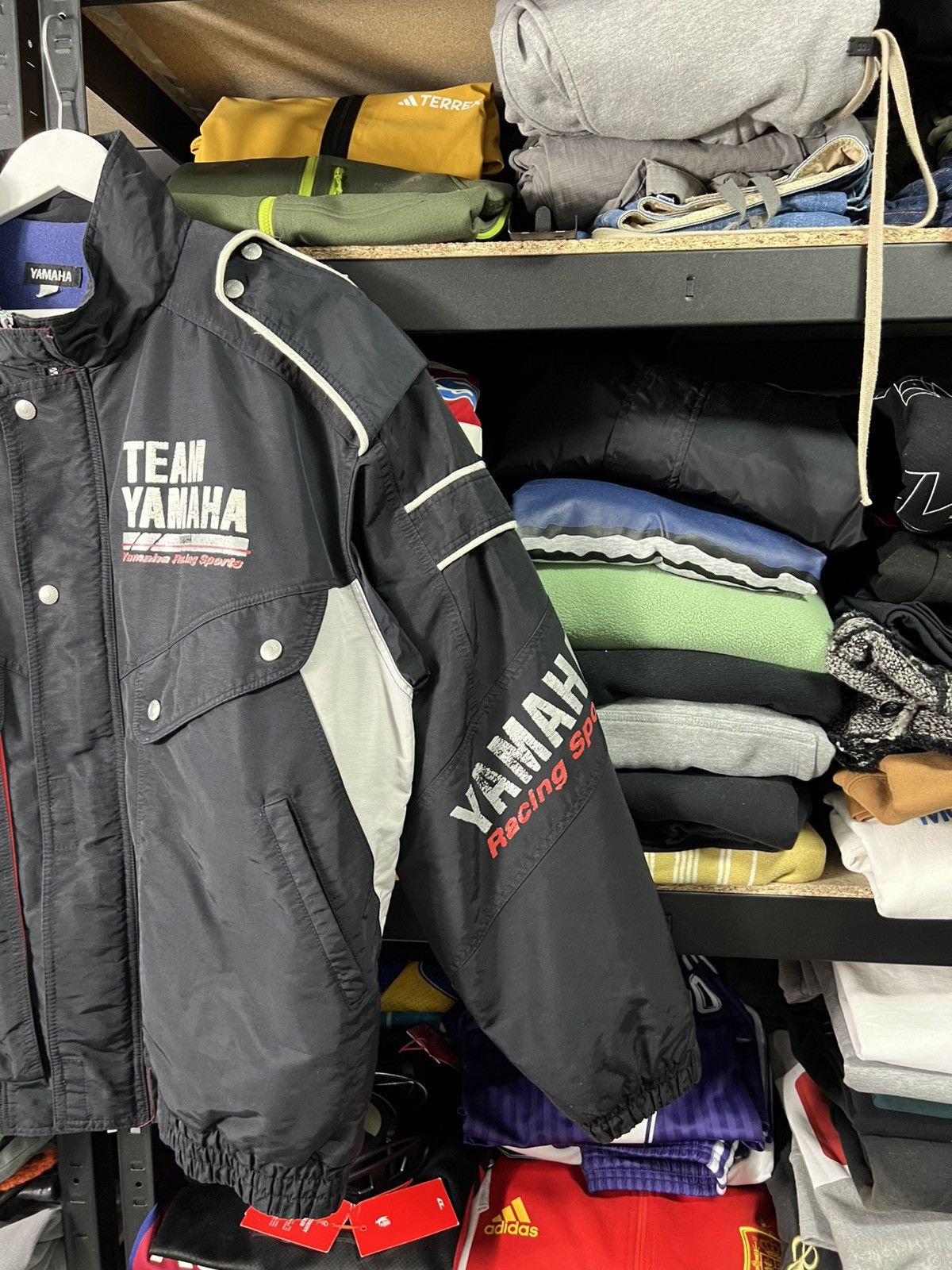 Yamaha Vintage Yamaha Team Racing Sports Jacket Black 80s style 3XL Size US XXL / EU 58 / 5 - 5 Thumbnail