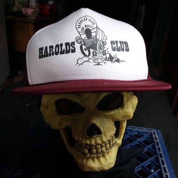 Other Deadstock Vintage Harolds Club Reno Snap Trucker Hat Cap Size ONE SIZE - 1 Thumbnail
