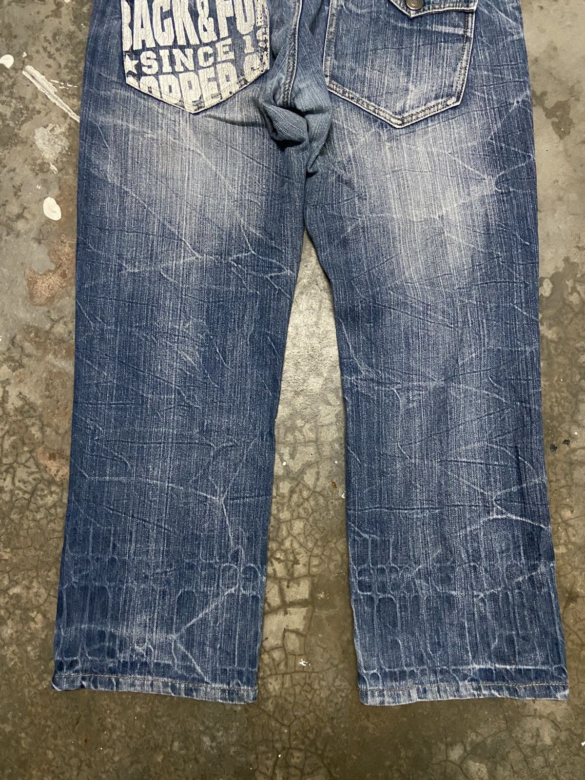 Japanese Brand Unbrand Double Waist Flare Jeans Size US 32 / EU 48 - 13 Thumbnail