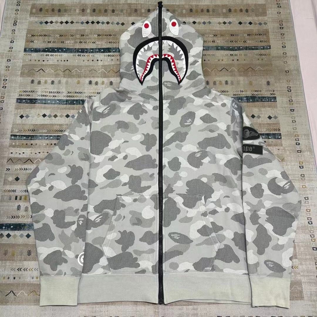 Bape BAPE CAMO SHARK FULL ZIP HOODIE Size US XL / EU 56 / 4 - 1 Thumbnail