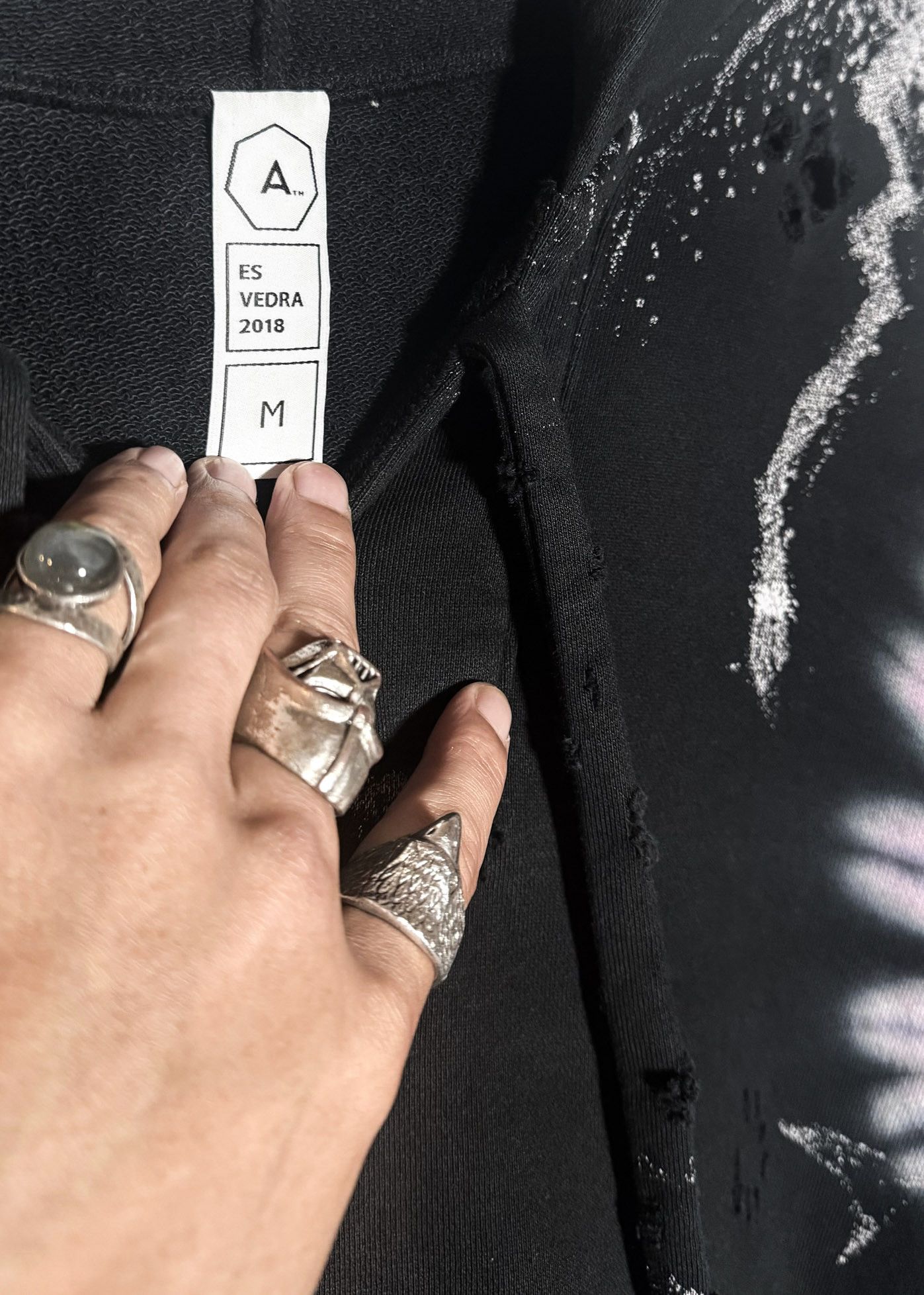 Alchemist Alchemist El Vedra 2018 Black Tie Dye Distressed Hoodie Size US M / EU 48-50 / 2 - 6 Thumbnail