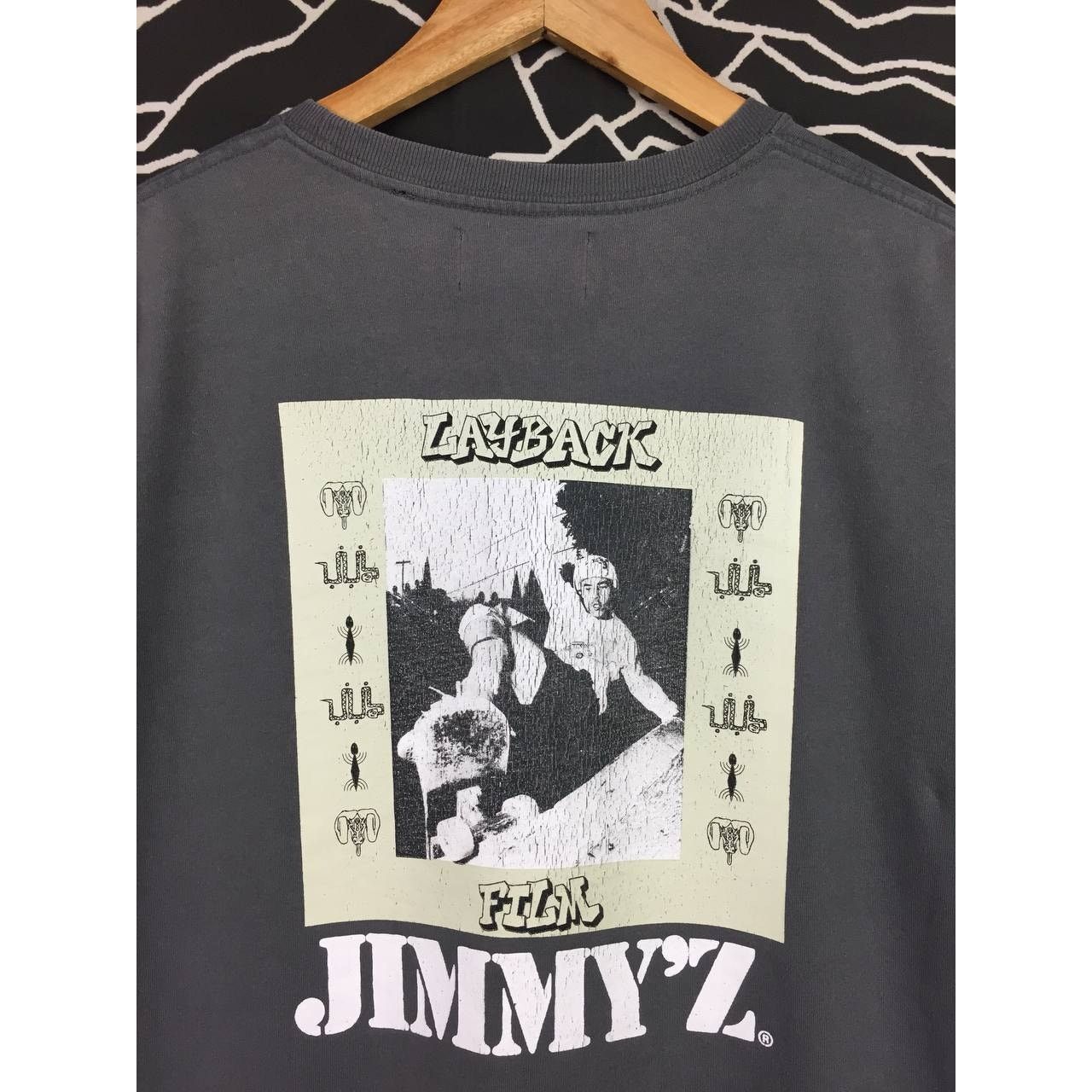 Vintage Vtg Jimmy'z Layback Film Skateboarding Surfing Tee Size US L / EU 52-54 / 3 - 3 Thumbnail