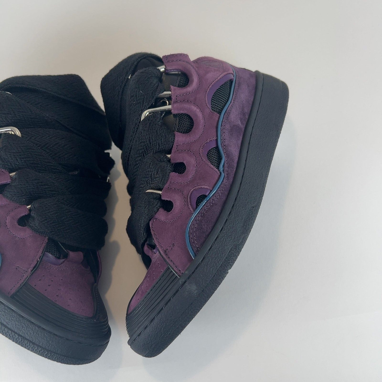 Lanvin Lanvin 'Curb' Suede Low-Top Sneakers Size US 7 / EU 40 - 7 Thumbnail