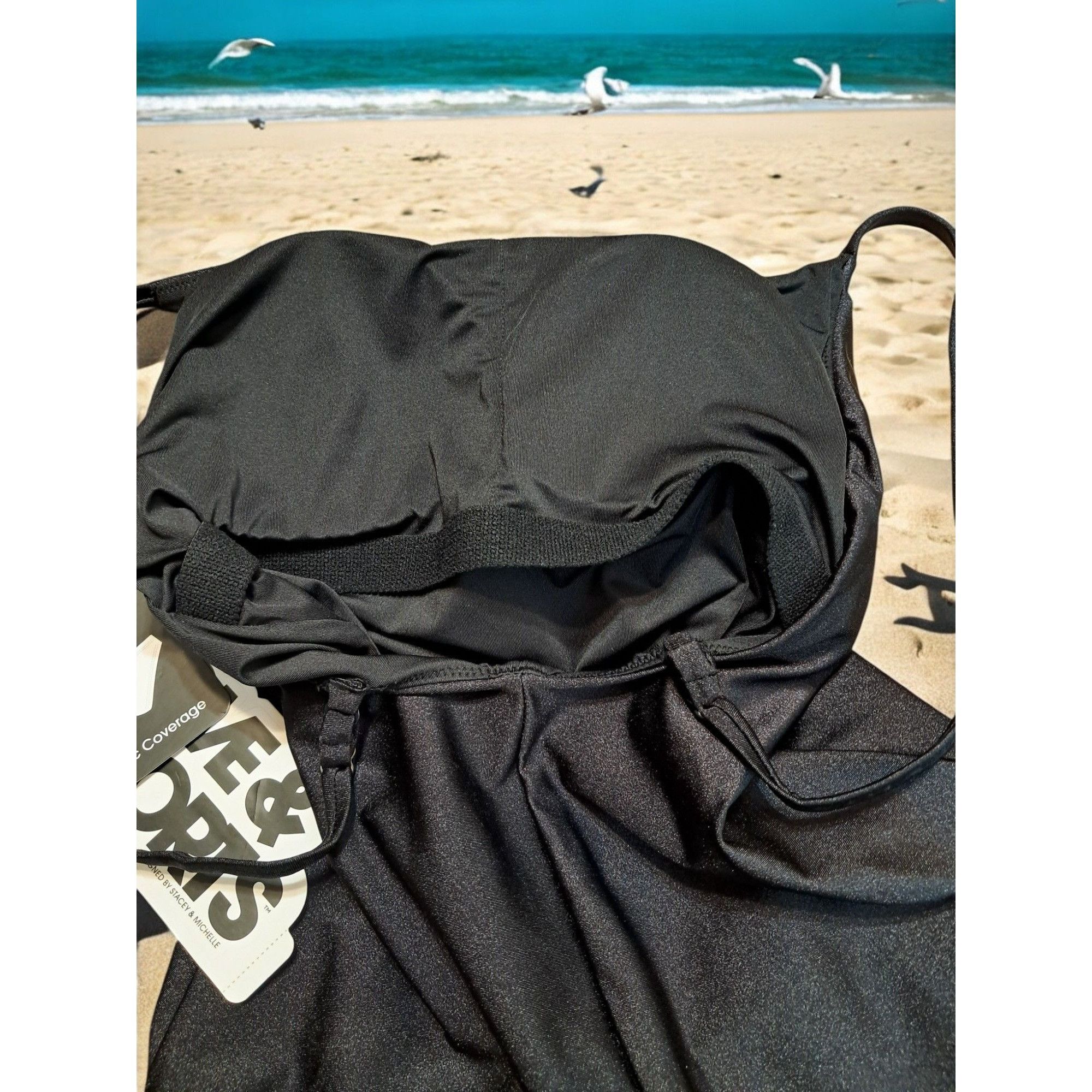 Other Love & Sports Women's Shimmer Scoop Neck One-Piece Swimsuit Size S / US 4 / IT 40 - 7 Thumbnail