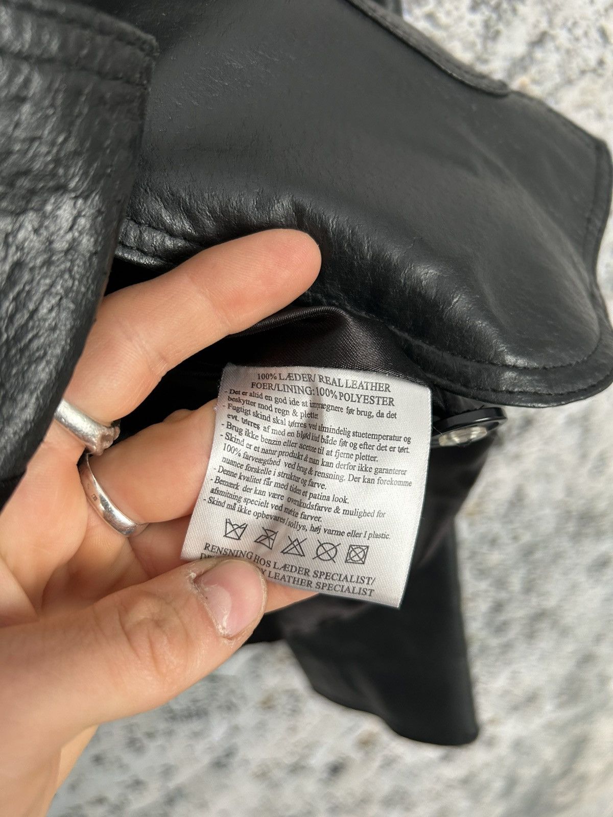 Genuine Leather Vintage Avant Garde Leather Jacket 90s Grunge Punk Rock Size US L / EU 52-54 / 3 - 6 Thumbnail