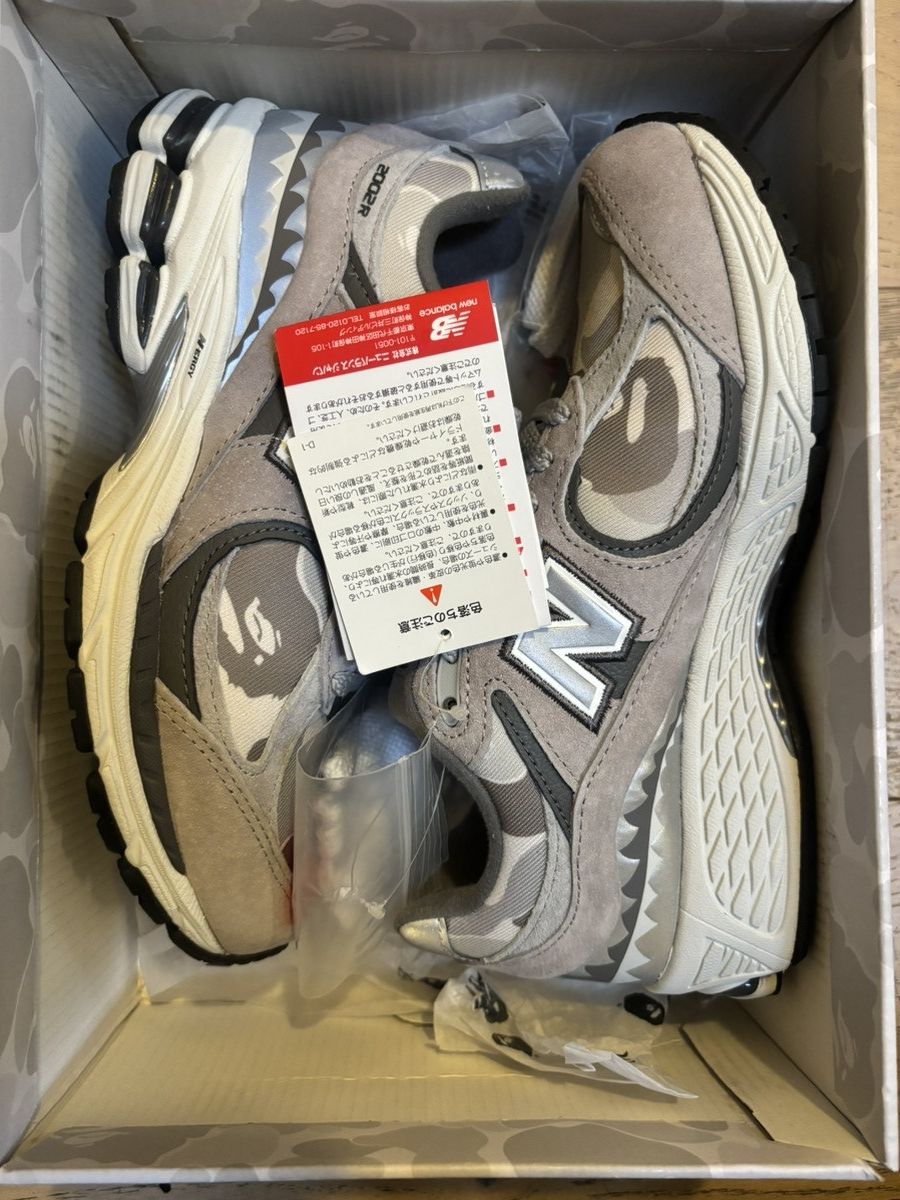 Bape × New Balance Bape x New Balance 2002R 'Grey' Size US 5.5 / EU 38 - 2 Thumbnail