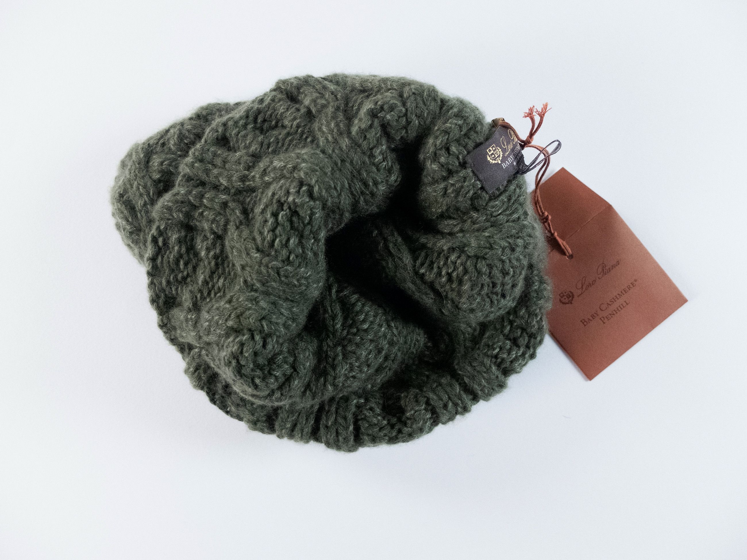 Loro Piana LORO PIANA Penhill green baby cashmere beanie hat Size ONE SIZE - 4 Thumbnail