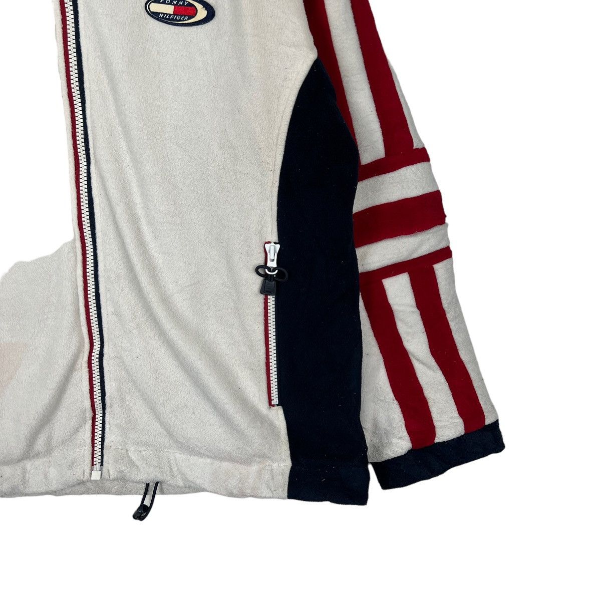 Tommy Hilfiger × Vintage 🔥 90s VINTAGE TOMMY HILFIGER FLEECE JACKET Size US L / EU 52-54 / 3 - 5 Thumbnail