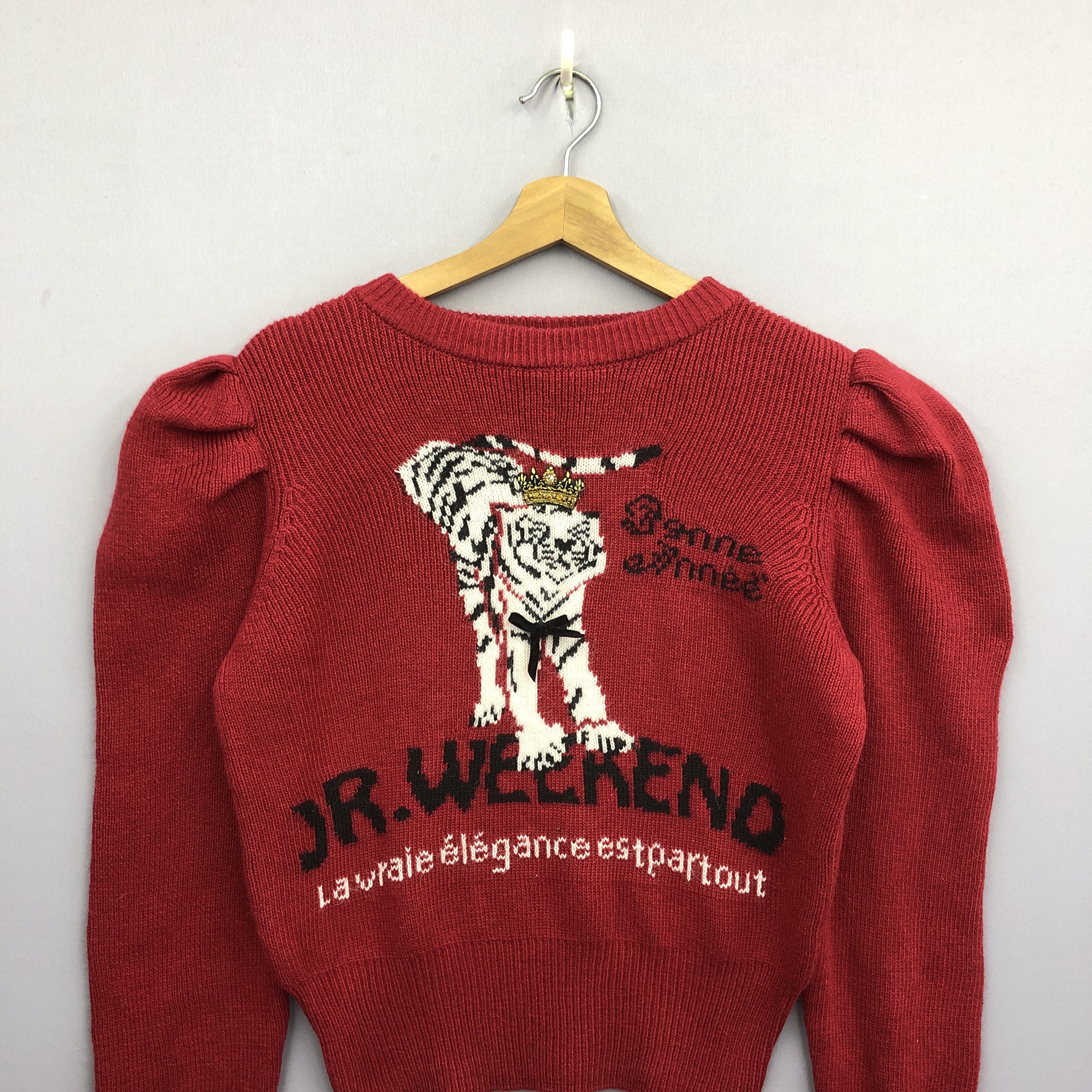 Homespun Knitwear × Vintage Vintage Japanese Tiger Sukajan Knotwear Sweater Sweatshirt Size M / US 6-8 / IT 42-44 - 2 Thumbnail