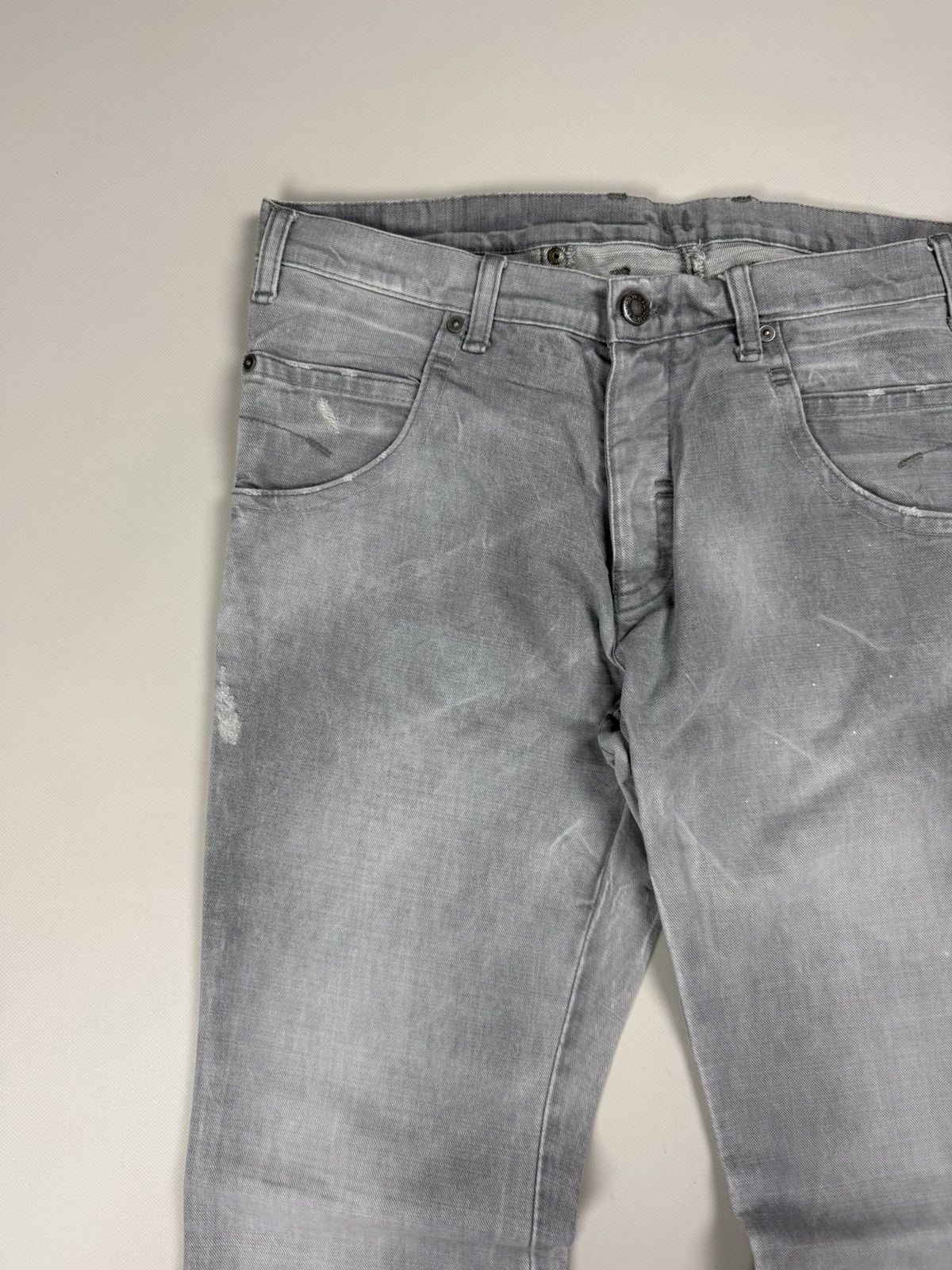 Neil Barrett Neil Barrett Men’s Back Buckle Distressed Denim Jeans Size US 34 / EU 50 - 6 Thumbnail