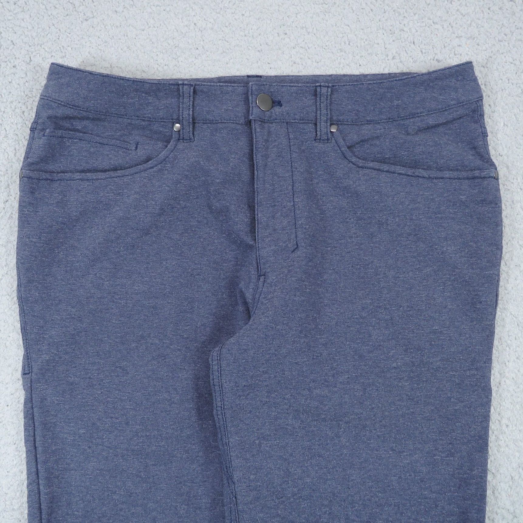 Lululemon Lululemon ABC Pants Mens 32x27 Heather Navy Skinny Fit Utilitech Jeans Commute Size US 32 / EU 48 - 6 Thumbnail