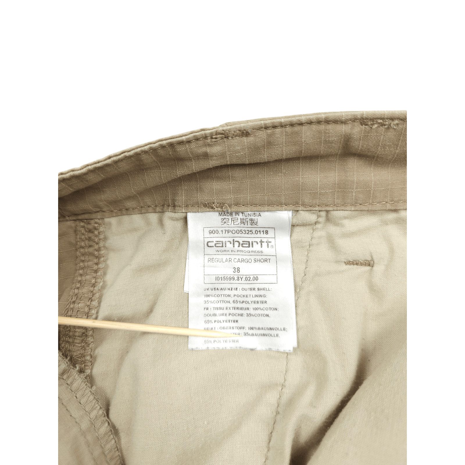 Carhartt × Carhartt Wip 💎 Size 38 Carhartt Cargo Bermuda Shorts Beige Y2K Vintage Size US 38 / EU 54 - 10 Thumbnail