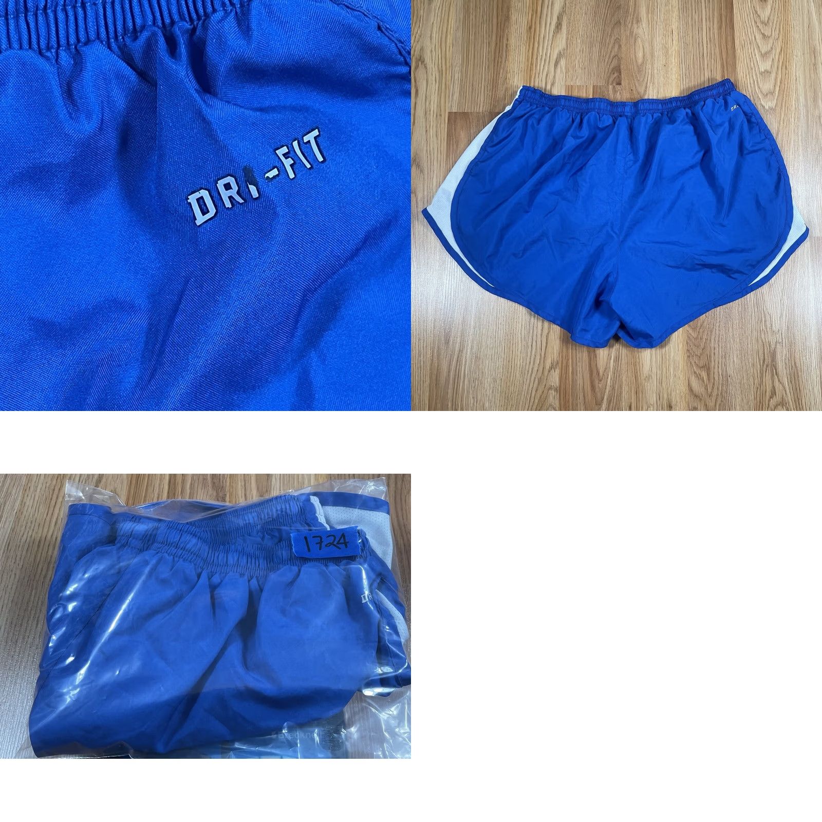 Nike Nike Womens XL Blue Dri-Fit Athletic Running Swimming Cross Training Shorts - Excellent Condition Size 40" / US 18 - 9 Thumbnail
