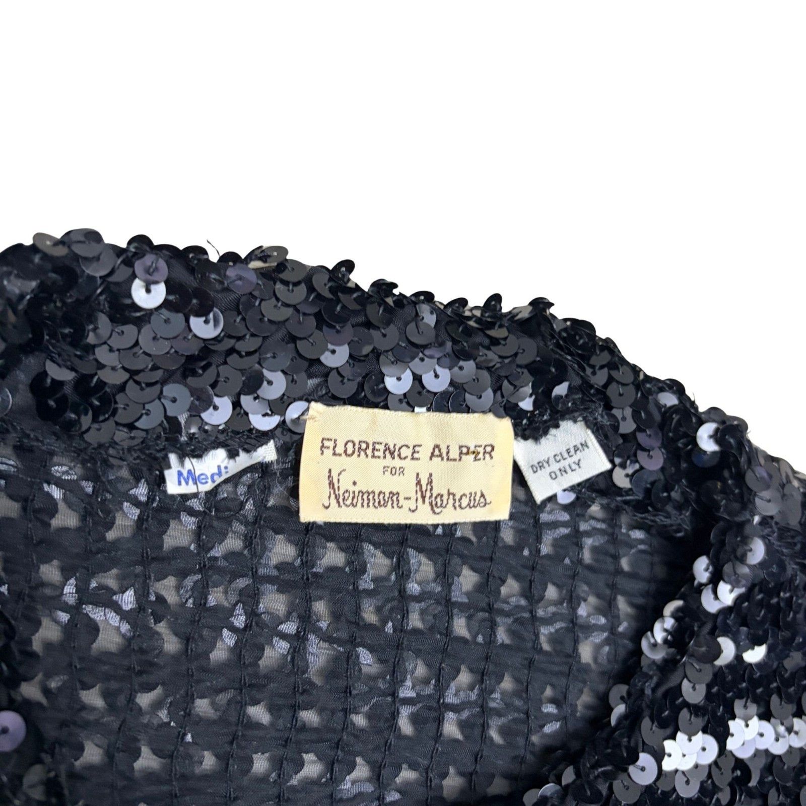 Neiman Marcus Vintage 80s Neiman Marcus Sequins Jacket Retro Blazer Medium Size M / US 6-8 / IT 42-44 - 2 Thumbnail