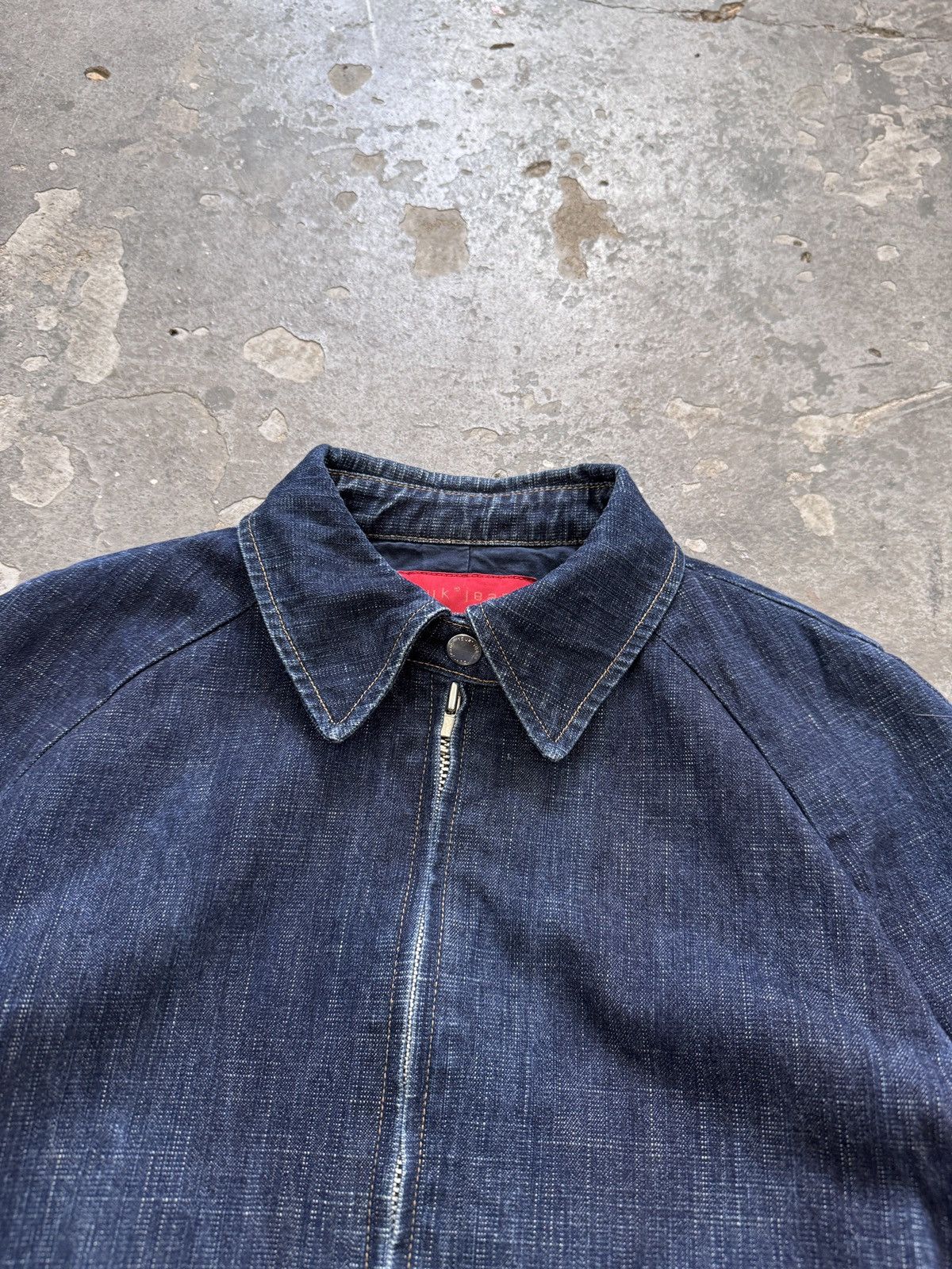 Vintage y2k Denim Bomber Jacket Size M / US 6-8 / IT 42-44 - 5 Thumbnail