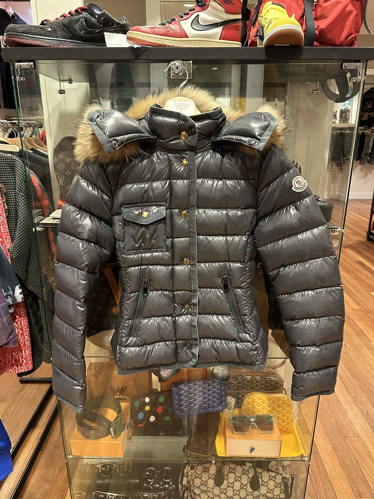 ☔MONCLER Astrophy Giubbotto Midi Hooded Yellow Rain Coat Jacket MSRP $1130  | eBay