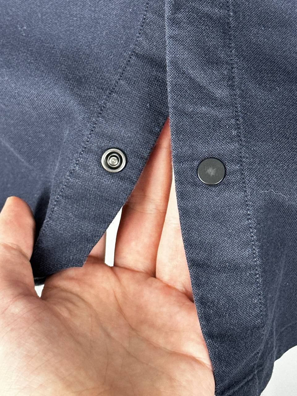 Allsaints Allsaints Casual Navy Cotton Overshirt Jacket Size US M / EU 48-50 / 2 - 6 Thumbnail