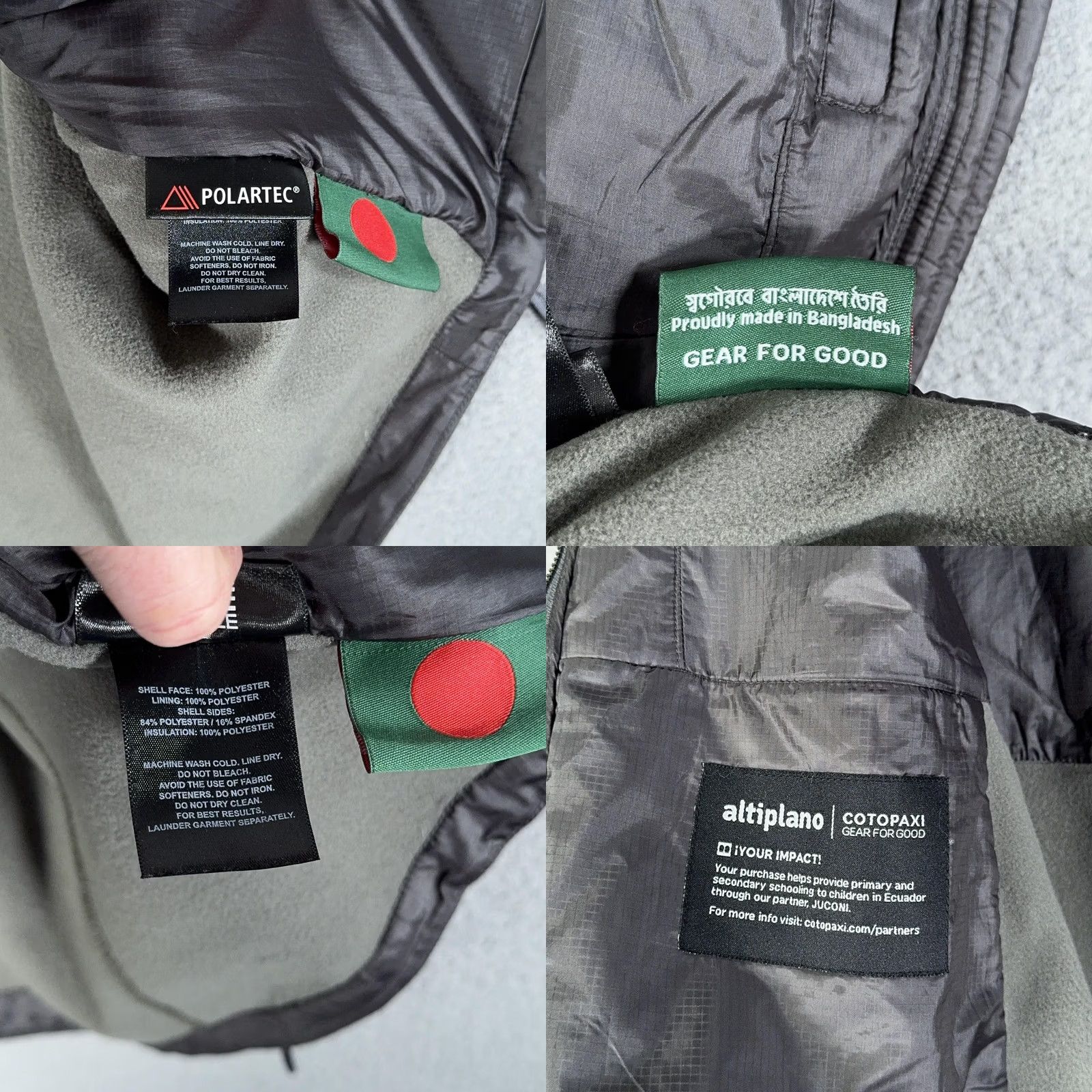 Cotopaxi Cotopaxi Altiplano Vest Mens M Charcoal Polartec Fleece Insulated Zip Pocket Lined Pockets Logo Outdoor Casual Travel Size US M / EU 48-50 / 2 - 8 Thumbnail