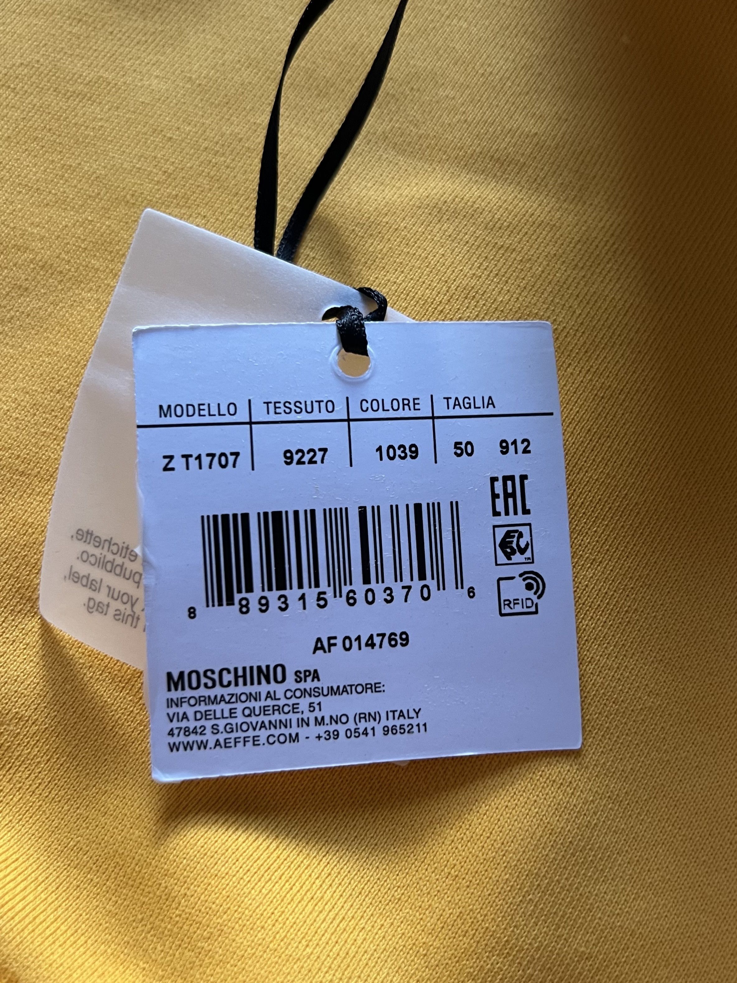 Moschino MOSCHINO HOODED COTTON SWEATSHIRT WITH MMXIX INSERT Size US M / EU 48-50 / 2 - 4 Thumbnail