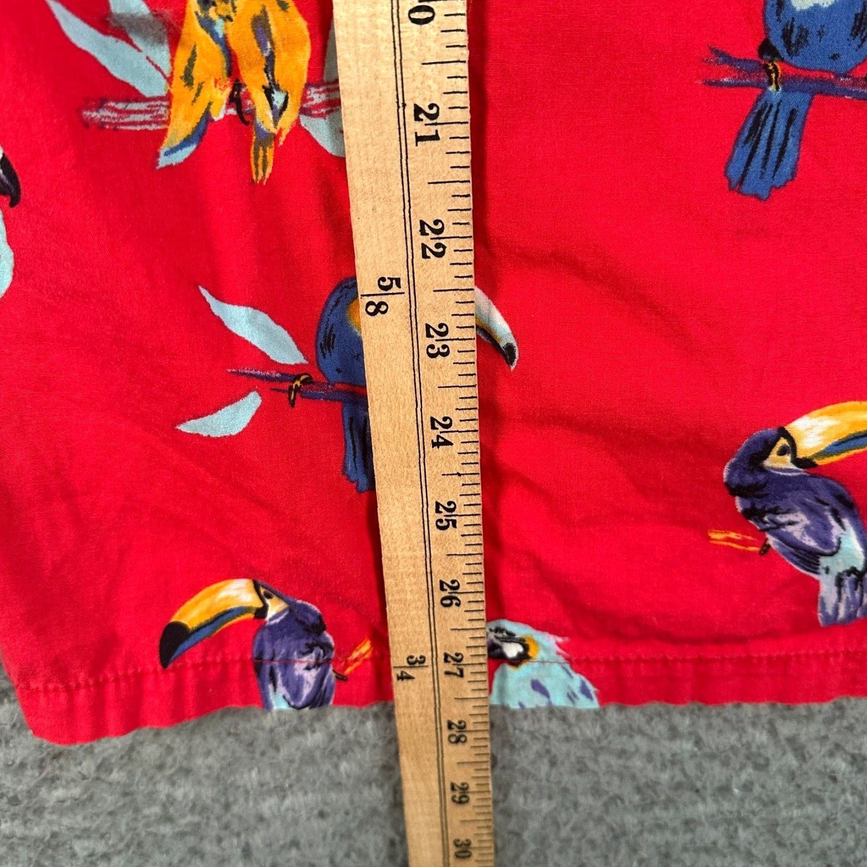 Chubbies Chubbies Button-Up Shirt Mens Medium Red Birds Print Made In USA Size US M / EU 48-50 / 2 - 7 Thumbnail