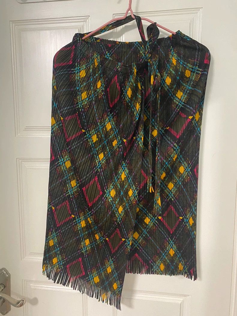 Issey Miyake Issey Miyake PP Vintage Plaid Wrap Skirt - dmc Size US 30 / EU 46 - 1 Thumbnail