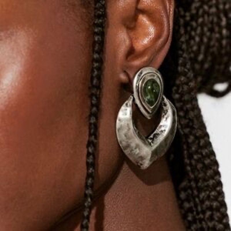Free People Free People Cecila Statement Earrings - Silver Size ONE SIZE - 1 Thumbnail