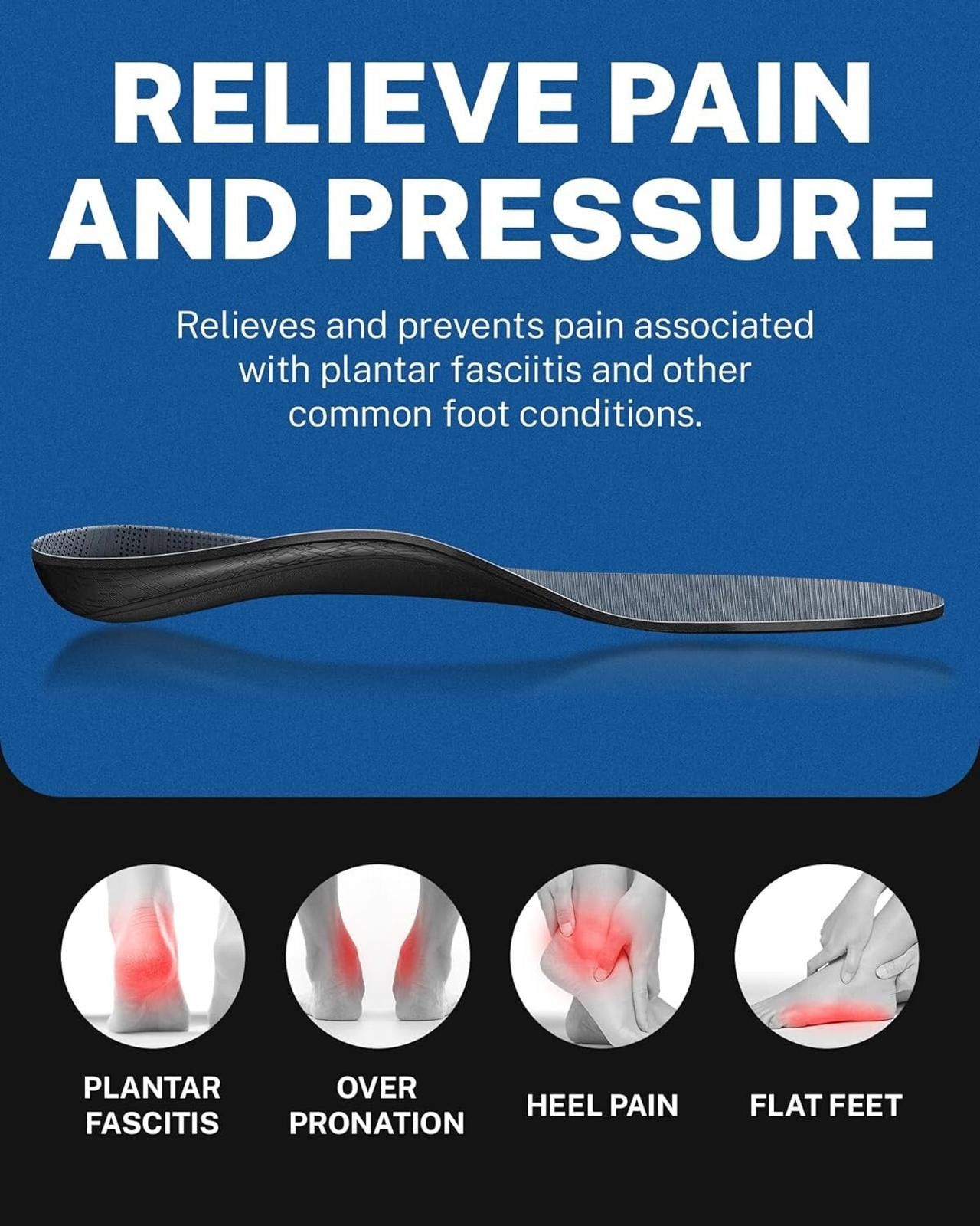 Karen Walker Medical Orthotic Insoles Men's 6-6.5/Women 8-8.5 Brand New Size ONE SIZE - 4 Thumbnail
