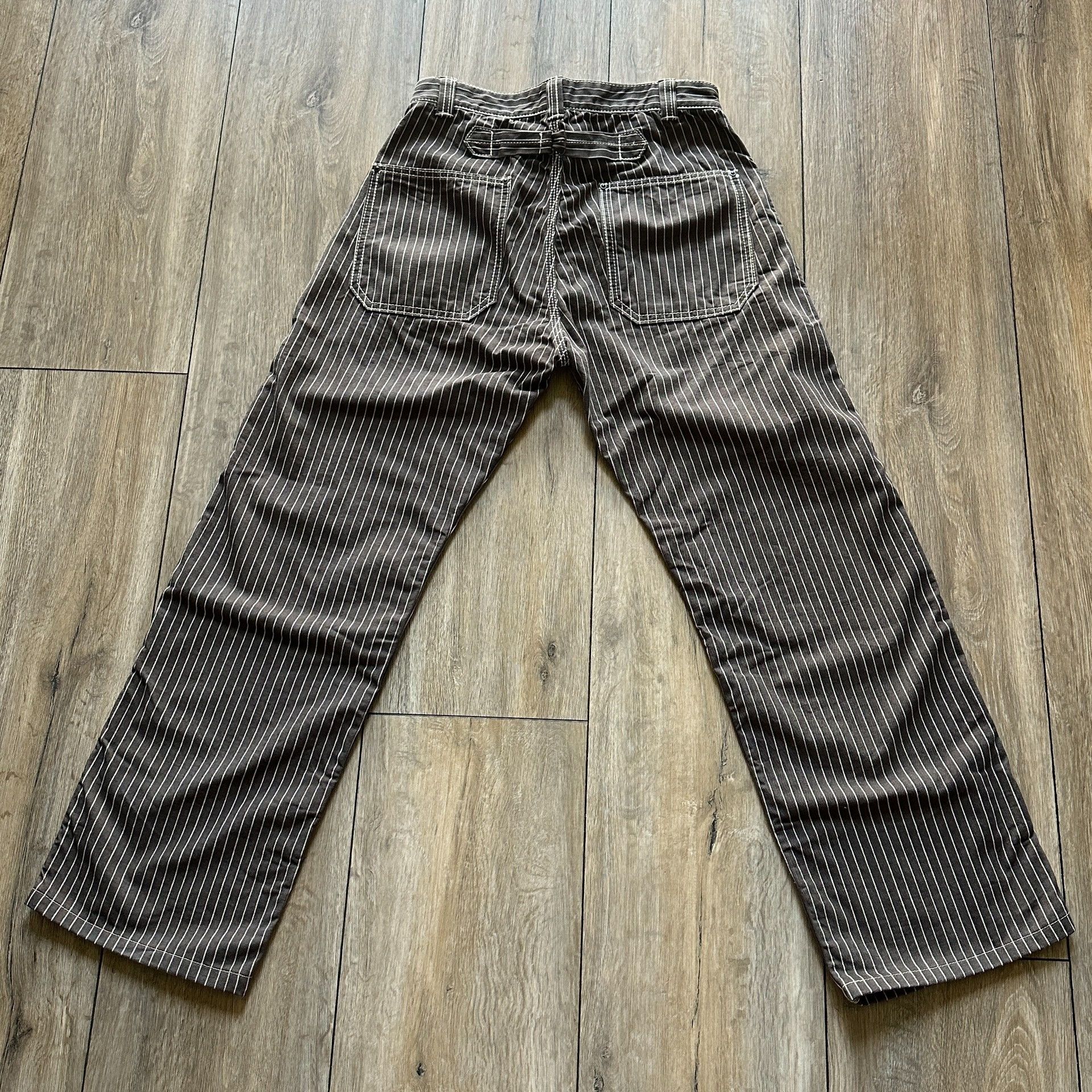 Jelado Jelado Brown Striped Paris Button Pants Size US 30 / EU 46 - 2 Thumbnail