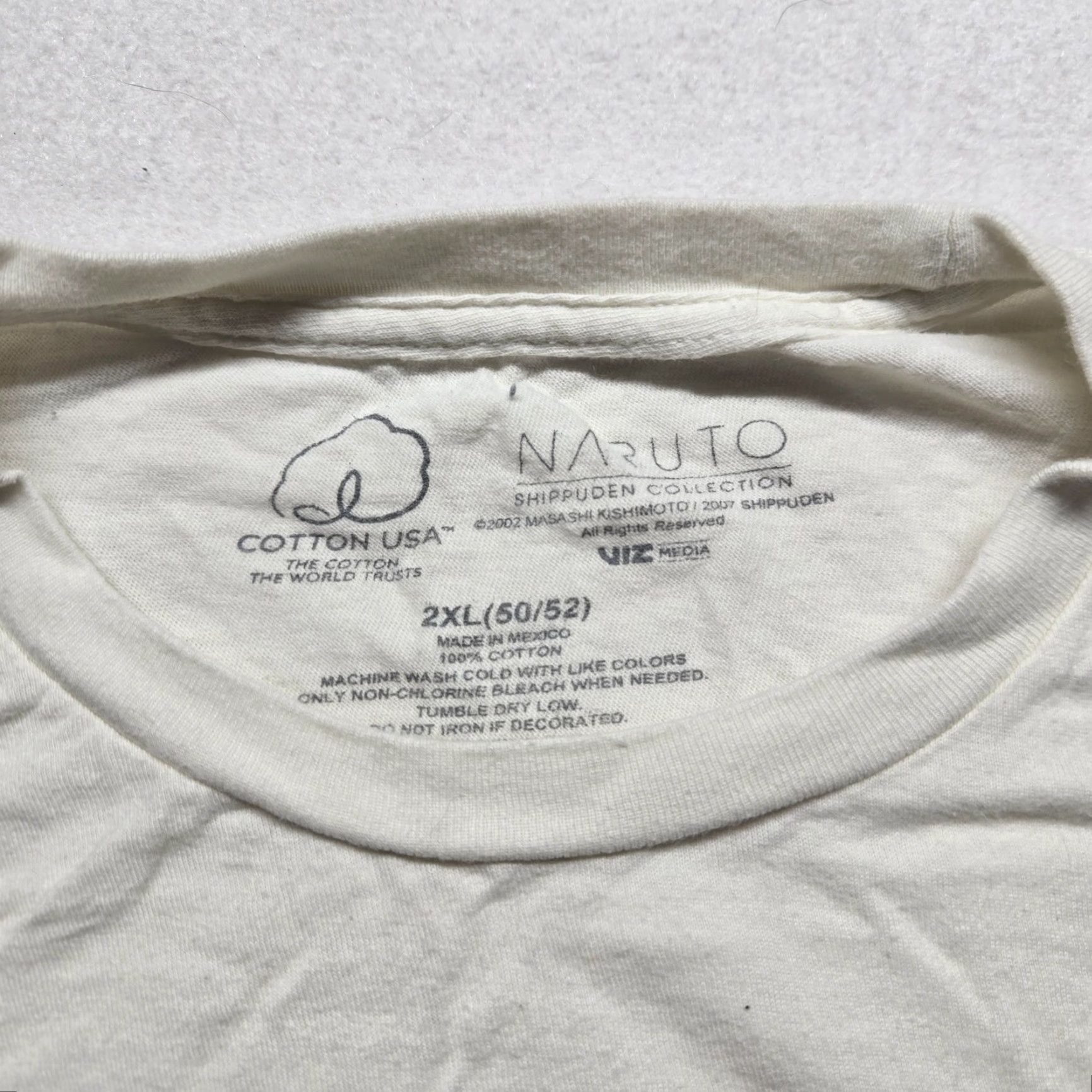 Vintage Naruto Shirt White Adult 2XL Men's T-Shirt Naruto Shippuden Ichiraku Ramen Shop Anime White Tee Graphic Print Crew Neck Short Sleeve Cotton 2000s? Size US XXL / EU 58 / 5 - 3 Thumbnail