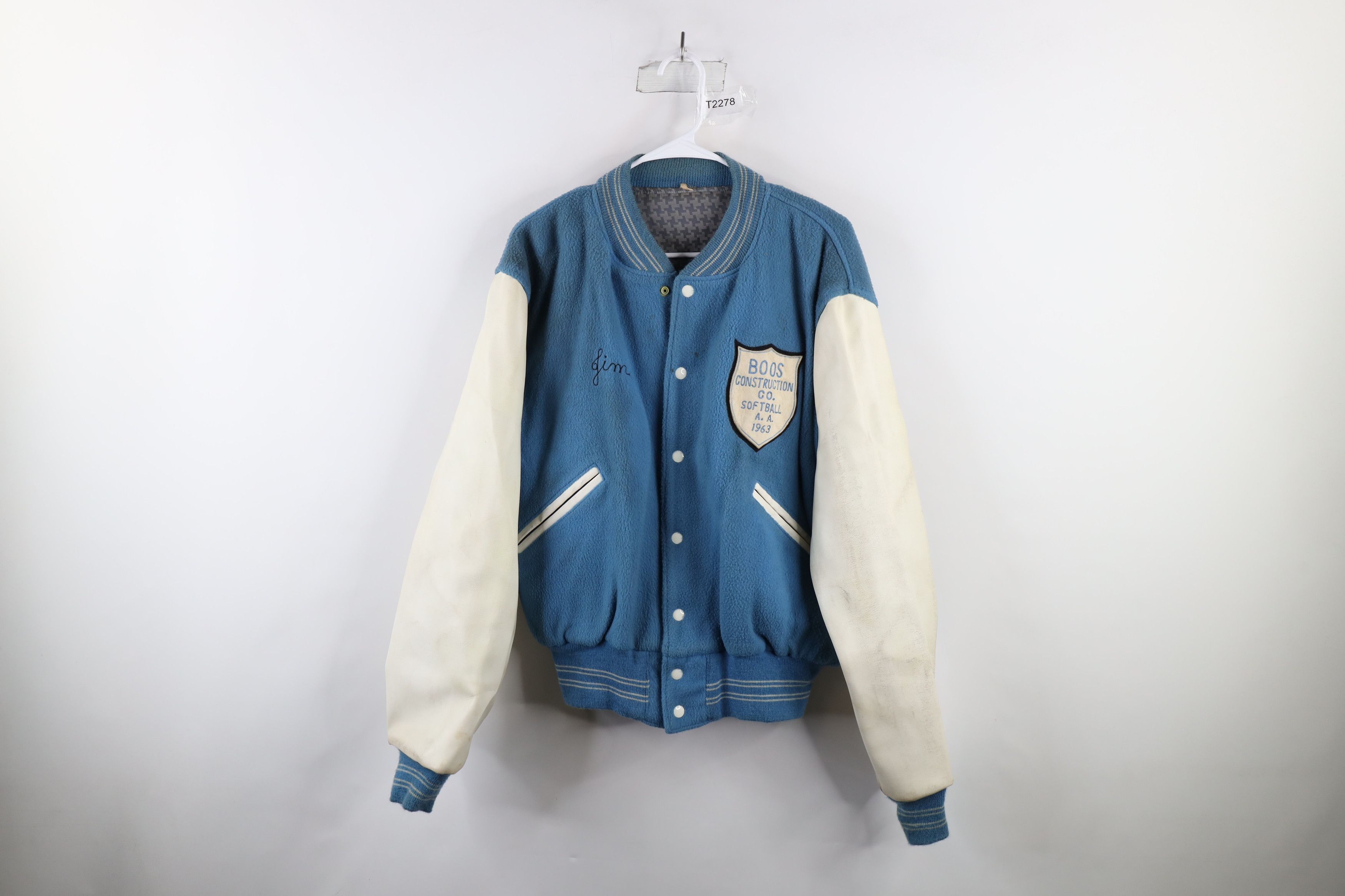 Vintage 60s Butwin Softball Varsity Letterman Jacket USA