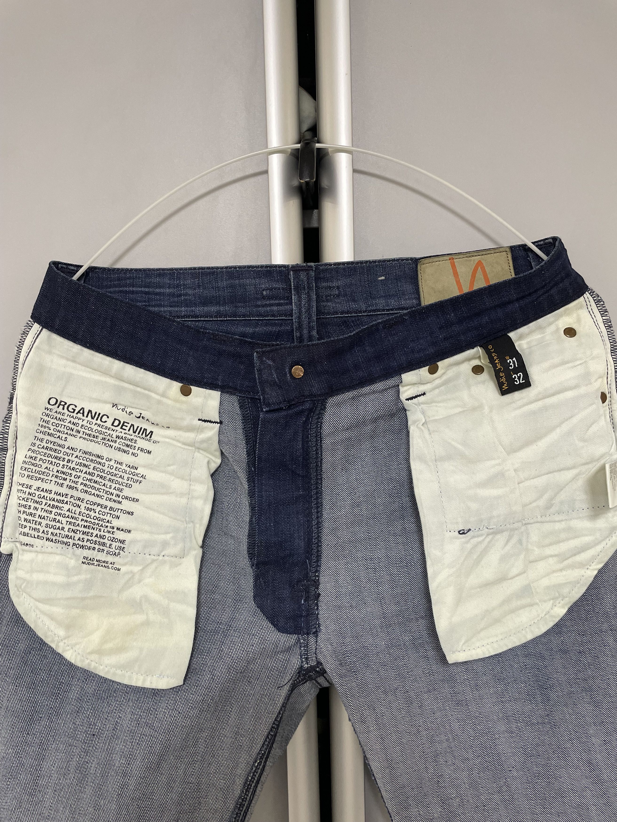 Nudie Jeans Nudie Jeans Thin Finn Strikey Used Jeans Denim Faded Vintage Size US 31 - 10 Thumbnail