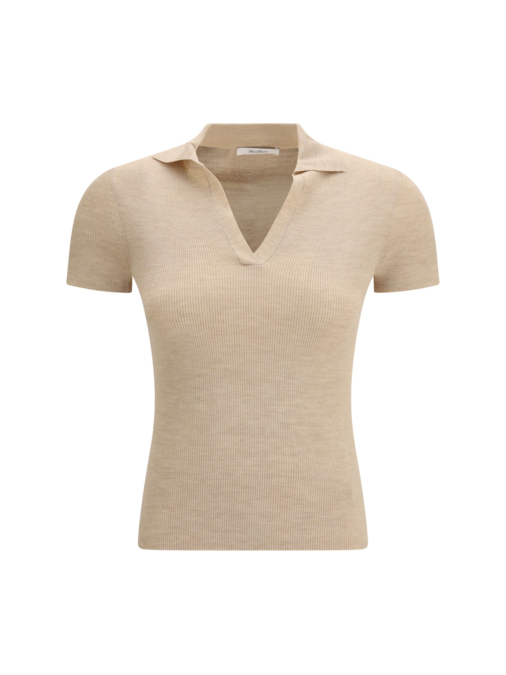 Max Mara Albero Wool Polo Shirt Size S / US 4 / IT 40 - 1 Thumbnail