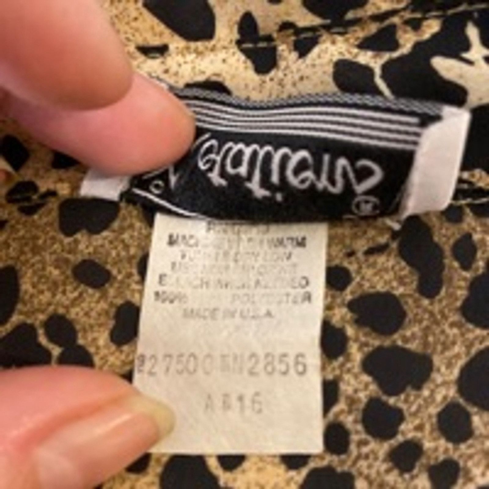 Other Vintage 90s Leopard Print Button Down Blouse Notations M Size L / US 10 / IT 46 - 4 Thumbnail