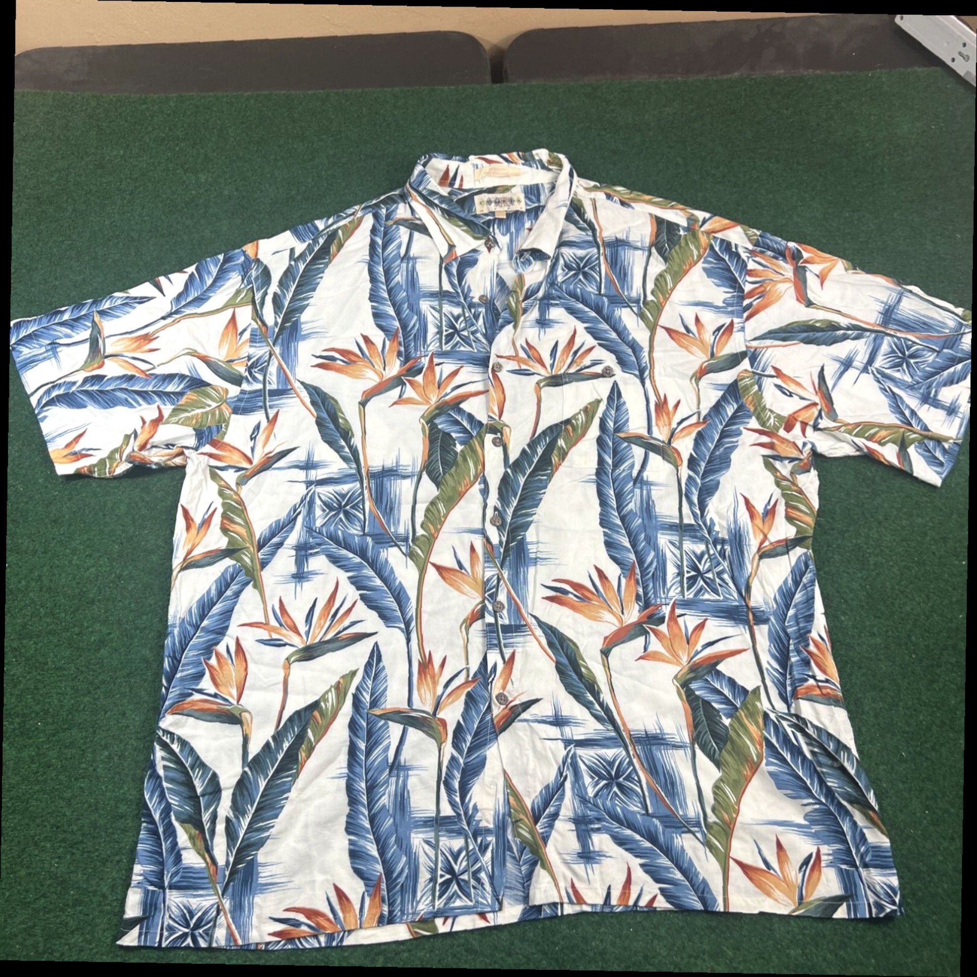 Vintage Mens Campia Moda 2XL Tropical Hawaiian Short Sleeves Button Up Casual Shirt Size US XXL / EU 58 / 5 - 1 Thumbnail