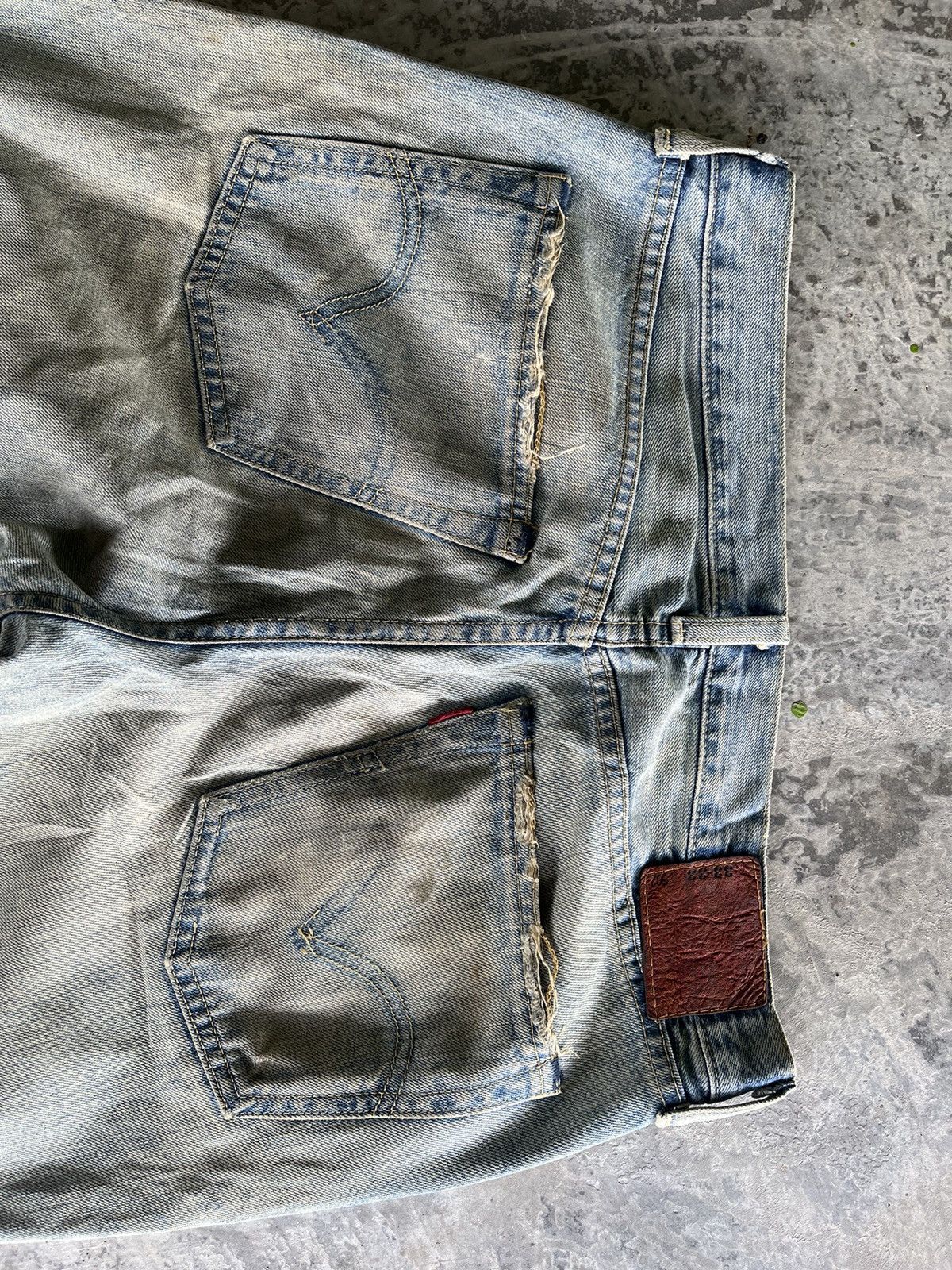 If Six Was Nine Vintage Levis Mudwash Denim Size US 33 - 6 Thumbnail