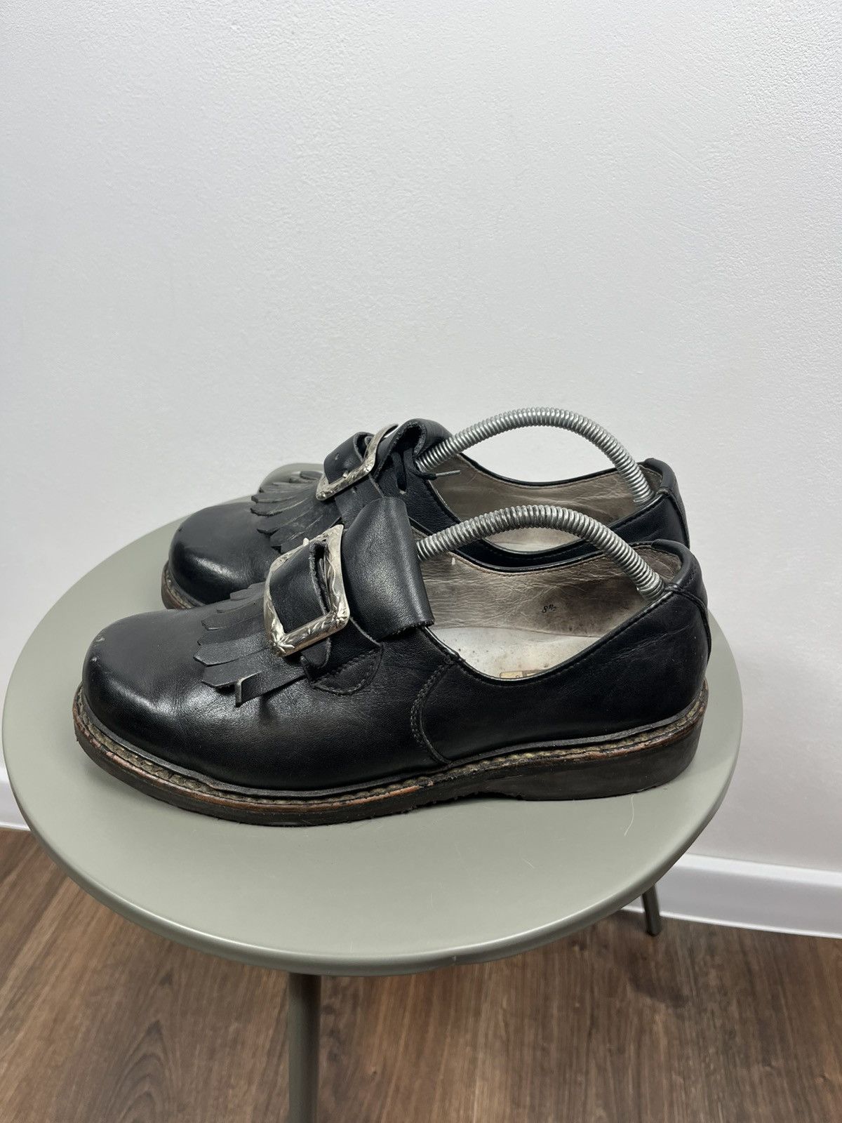 Other Vintage Lackner Austria Leather Buckle Fringe Shoes US 8.5 Size US 8.5 / EU 41-42 - 7 Thumbnail